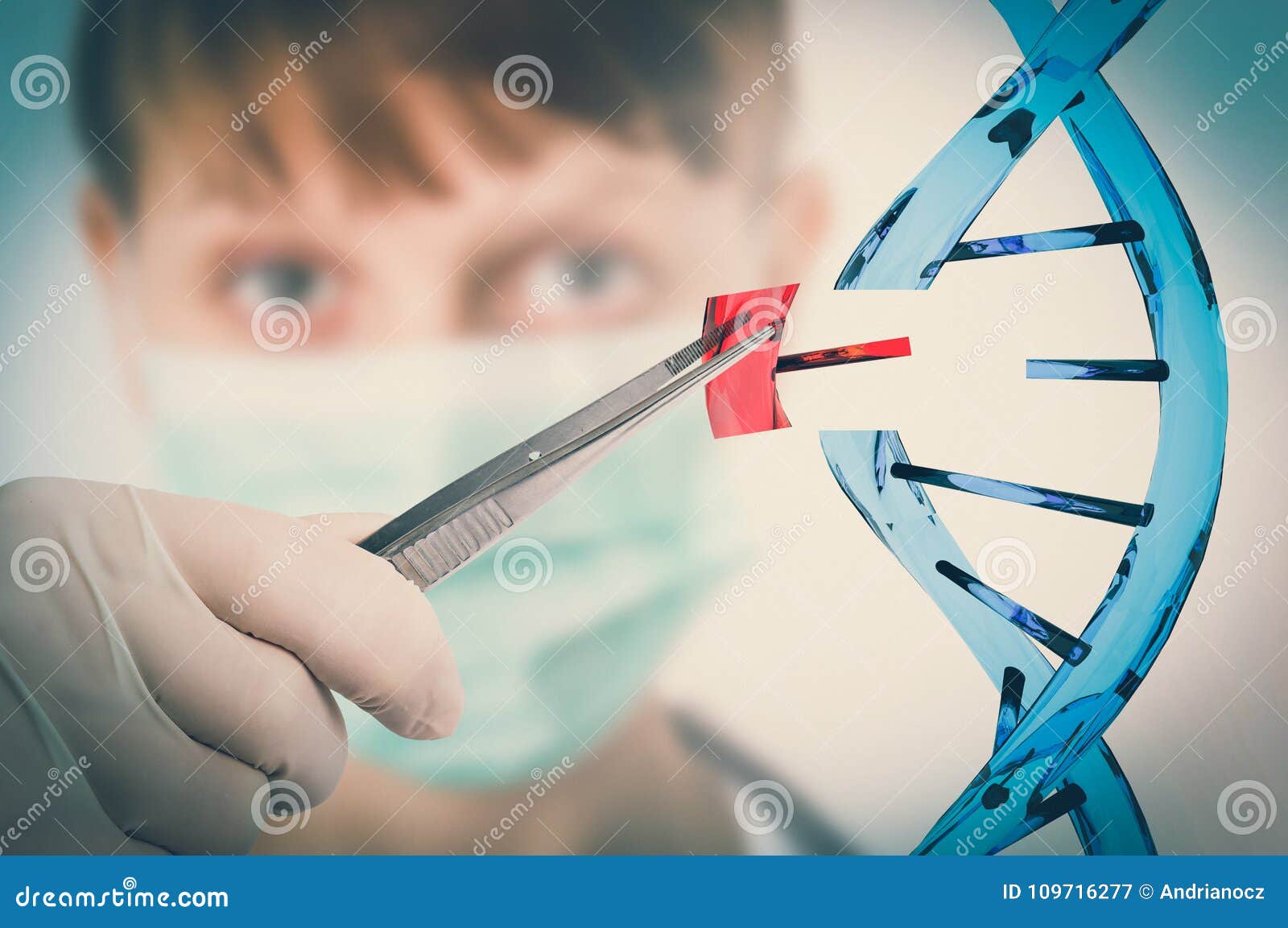 Engineering and Gene Manipulation Concept Stock Image Image