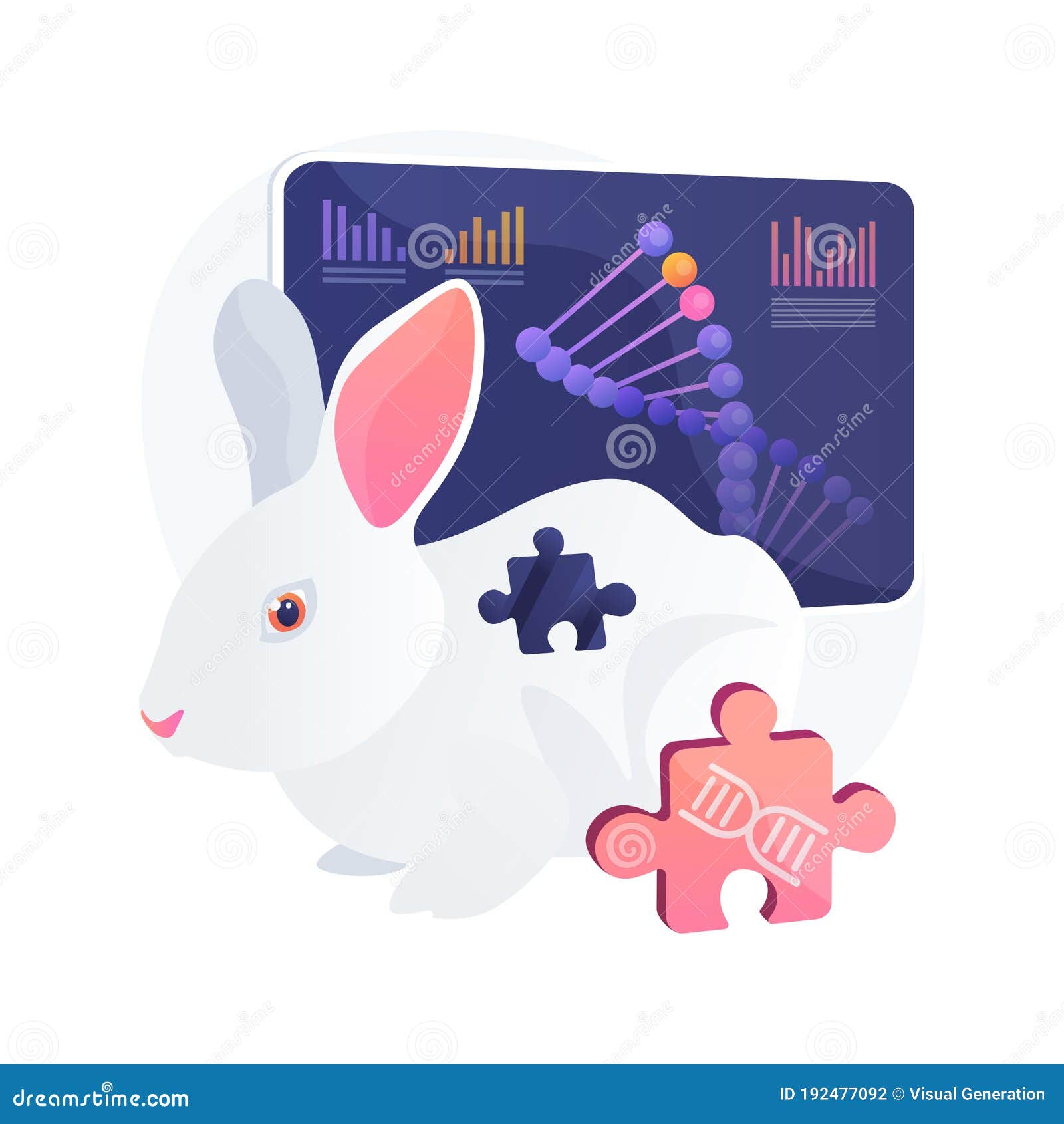 Genetically Modified Animals Abstract Concept Vector Illustration. Stock  Vector - Illustration of gradient, modern: 192477092
