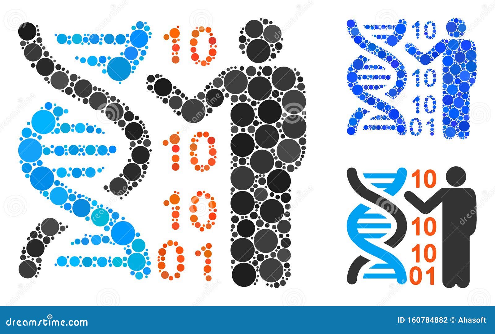 Lecture Mosaic Icon of Spheric Items Stock Vector