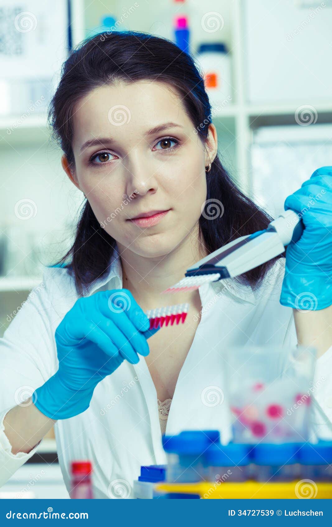Researcher Analysis Stock Image Image of caucasian, study 34727539