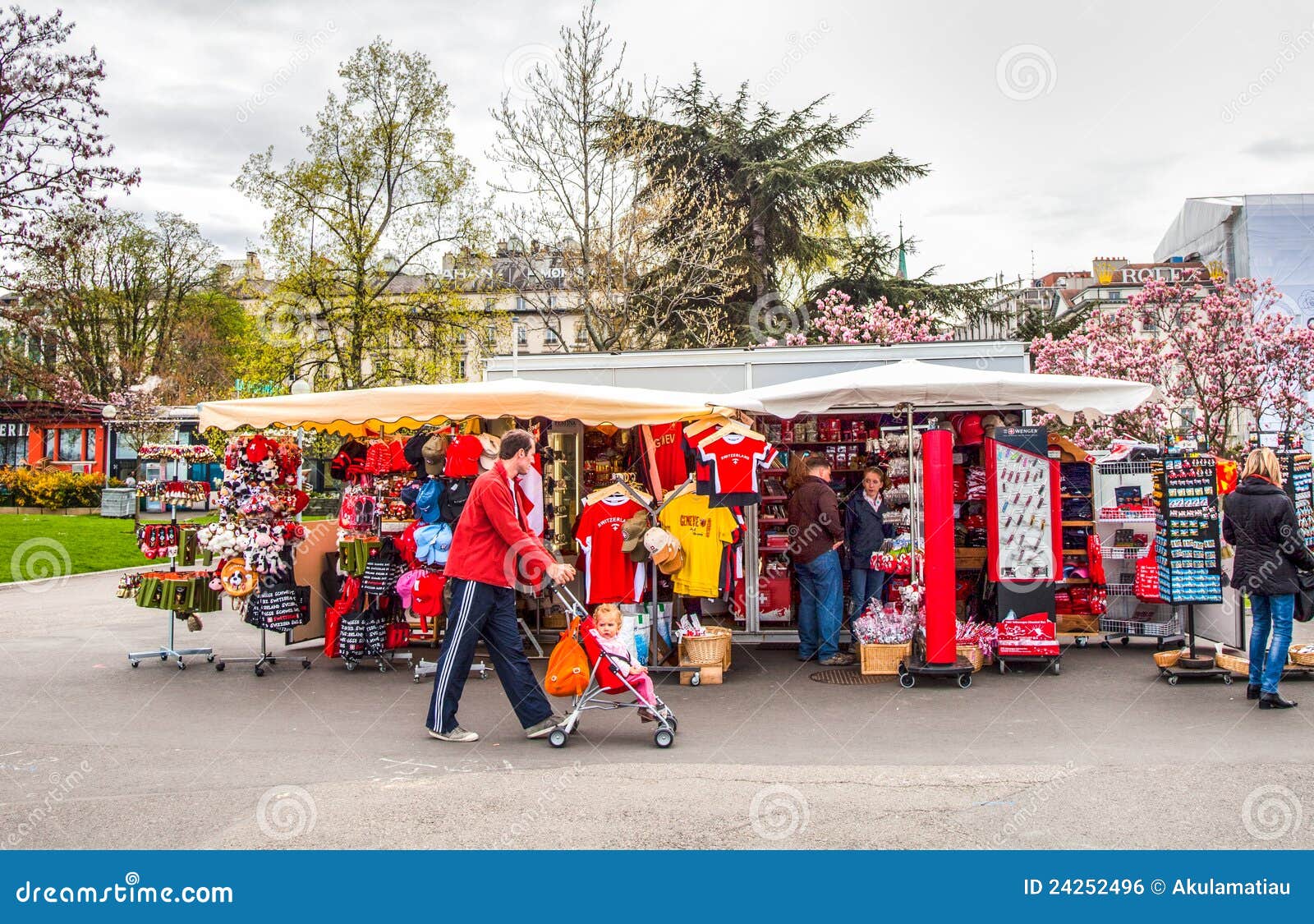 Geneva Lake Front Souvenir Stall Editorial Photo Image 24252496