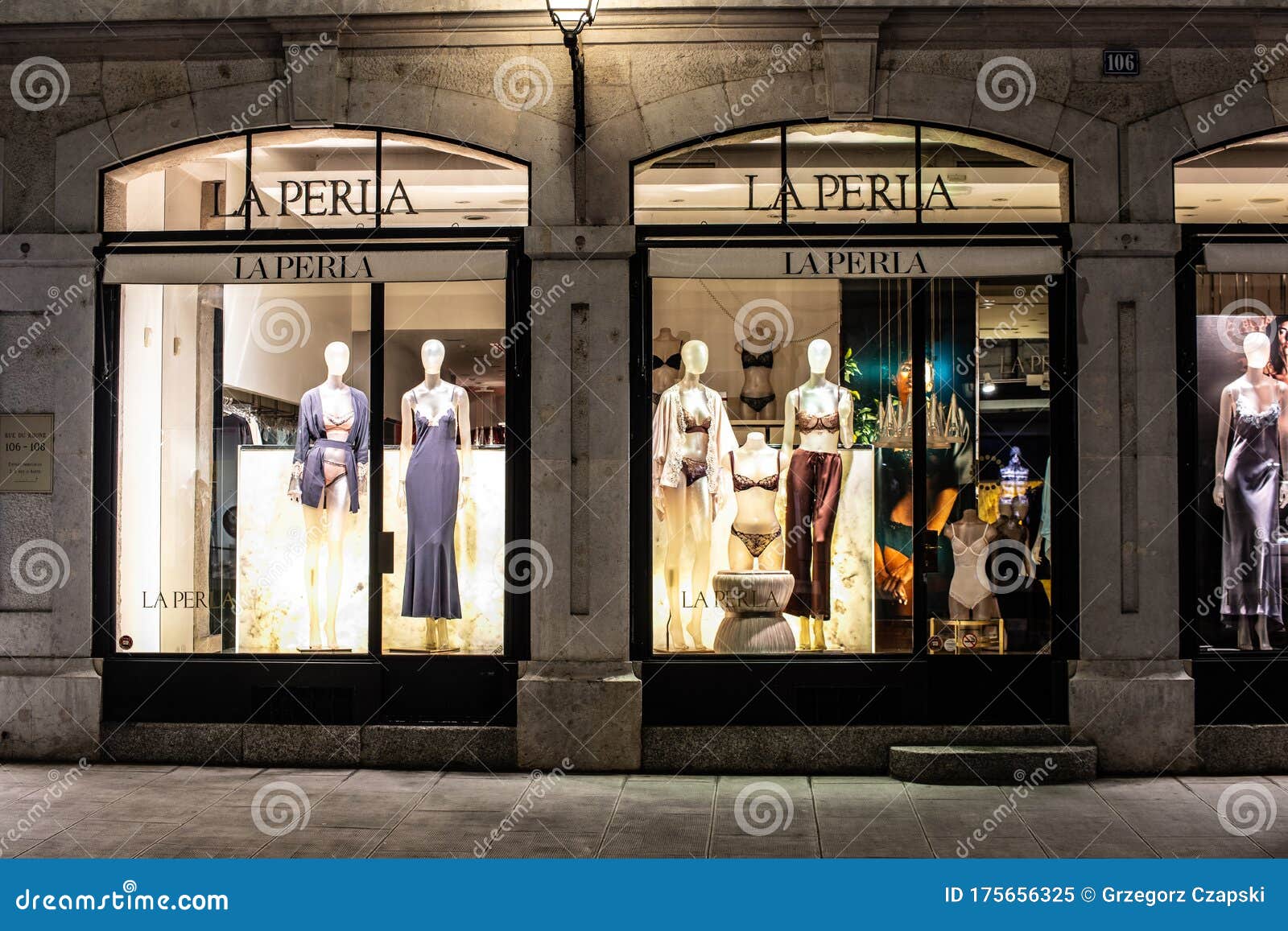 La Perla Lingerie Fashion Store, Window Shop, Clothes, Underwear, Sleepwear on Display Sale, La Perla Lingerie Fashion House Editorial Image Image of corsetry, brand: 175656325