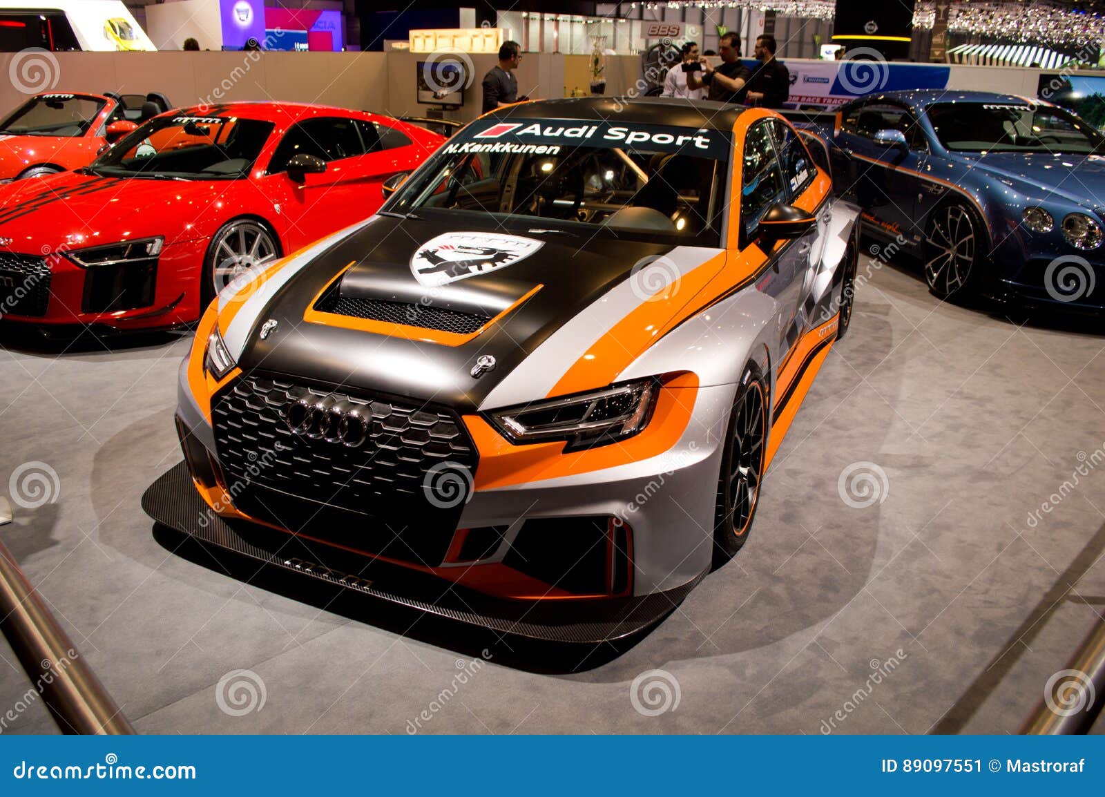 Genf, Schweiz - 8. MÄRZ 2017: Audi RS 3 LMS MTM Tuning Sport Auto auf dem  87. Internationalen Automobilsalon in Genf präsentiert. Auto  Stockfotografie - Alamy