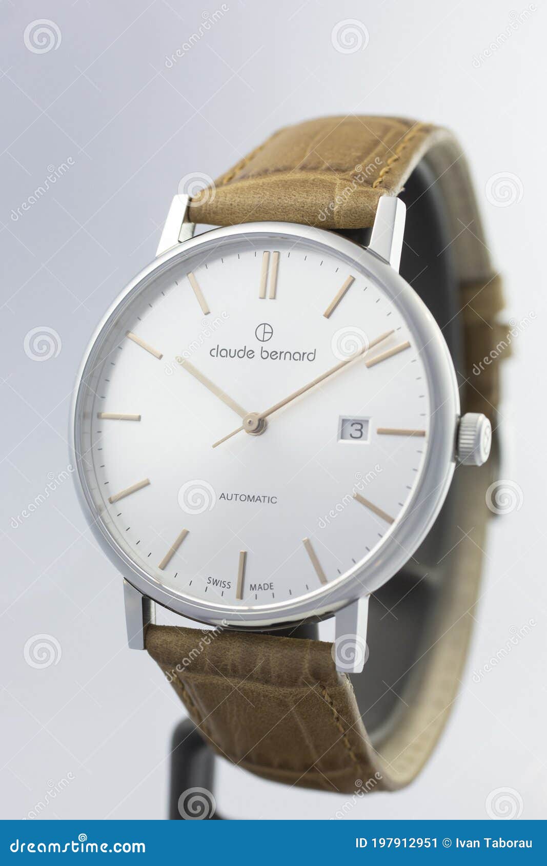 Geneve, Switzerland 01.10.2020 - Claude Bernard Swiss Made Watch ...