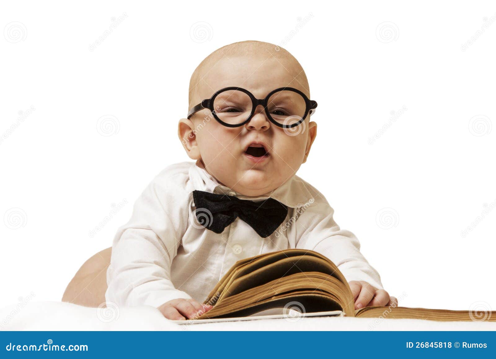 Genius baby stock photo. Image of clever, white, genius 26845818