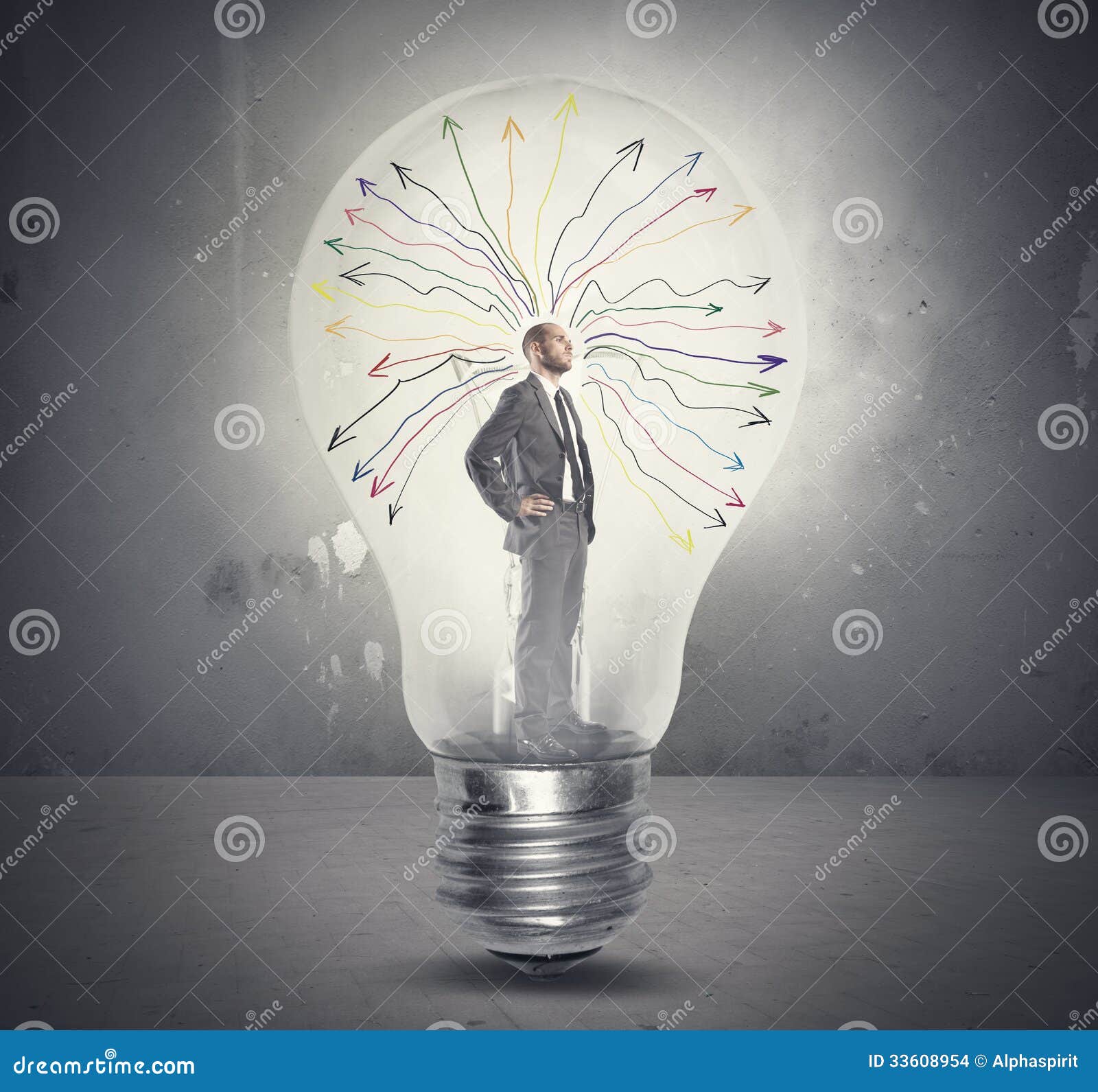 Genius stock photo. Image of brilliant, electric, arrow 33608954