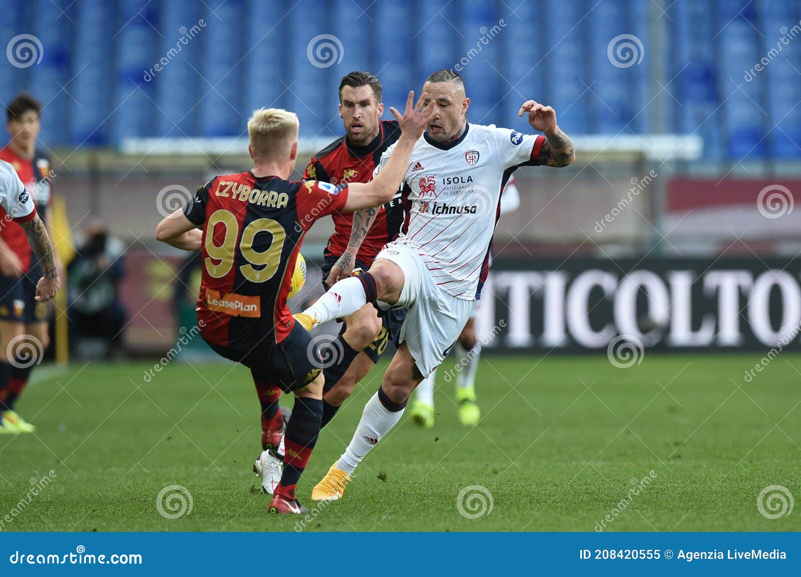 Genoa CFC Vs Cagliari Calcio Editorial Image - Image of player