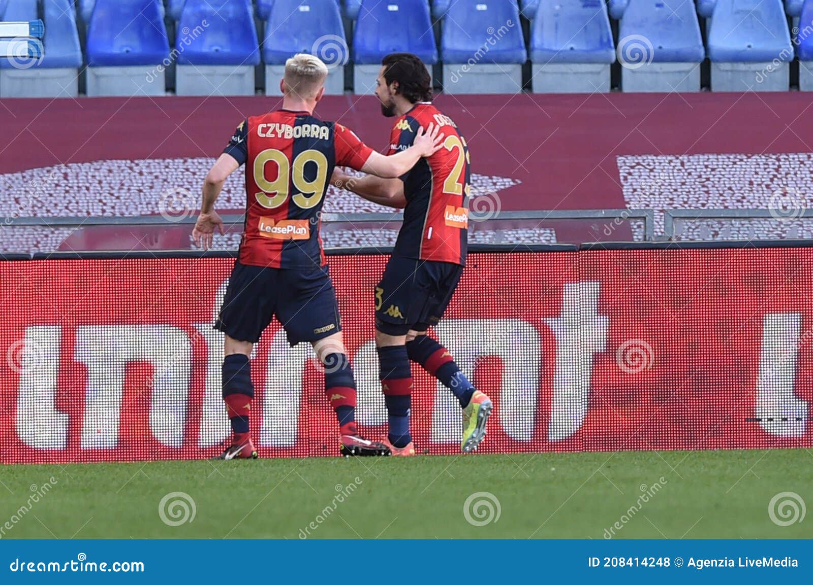 Genoa CFC Vs Cagliari Calcio Editorial Stock Image - Image of