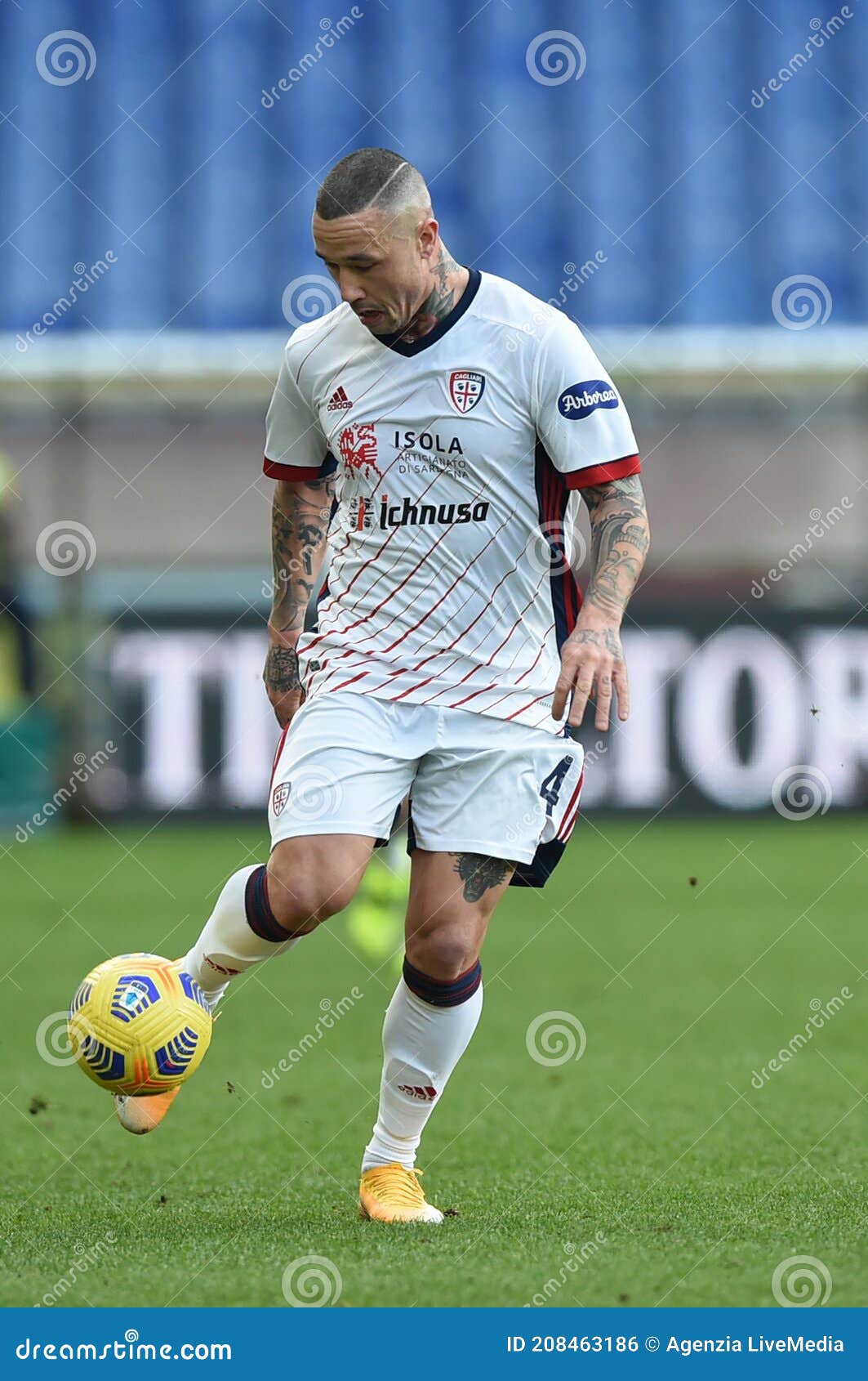 Genoa CFC Vs Cagliari Calcio Editorial Photo - Image of marin