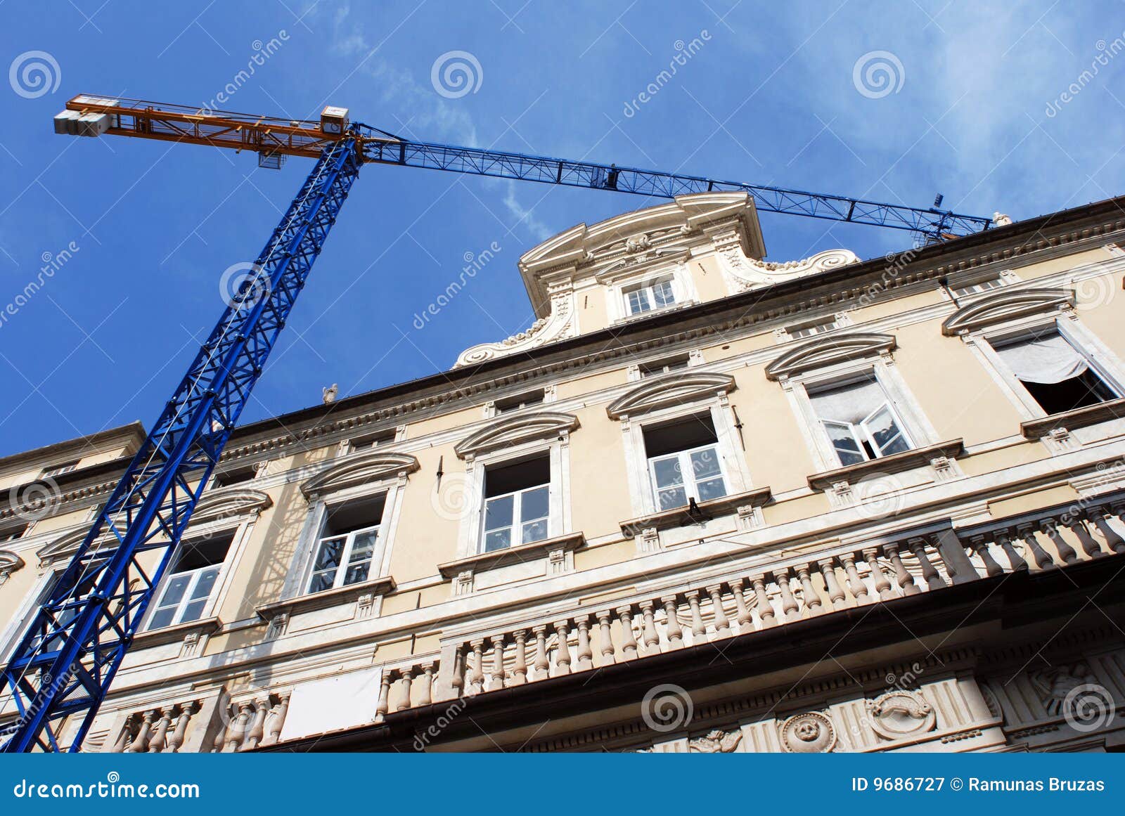 Genoa Construction stock image. Image of industry, site 9686727