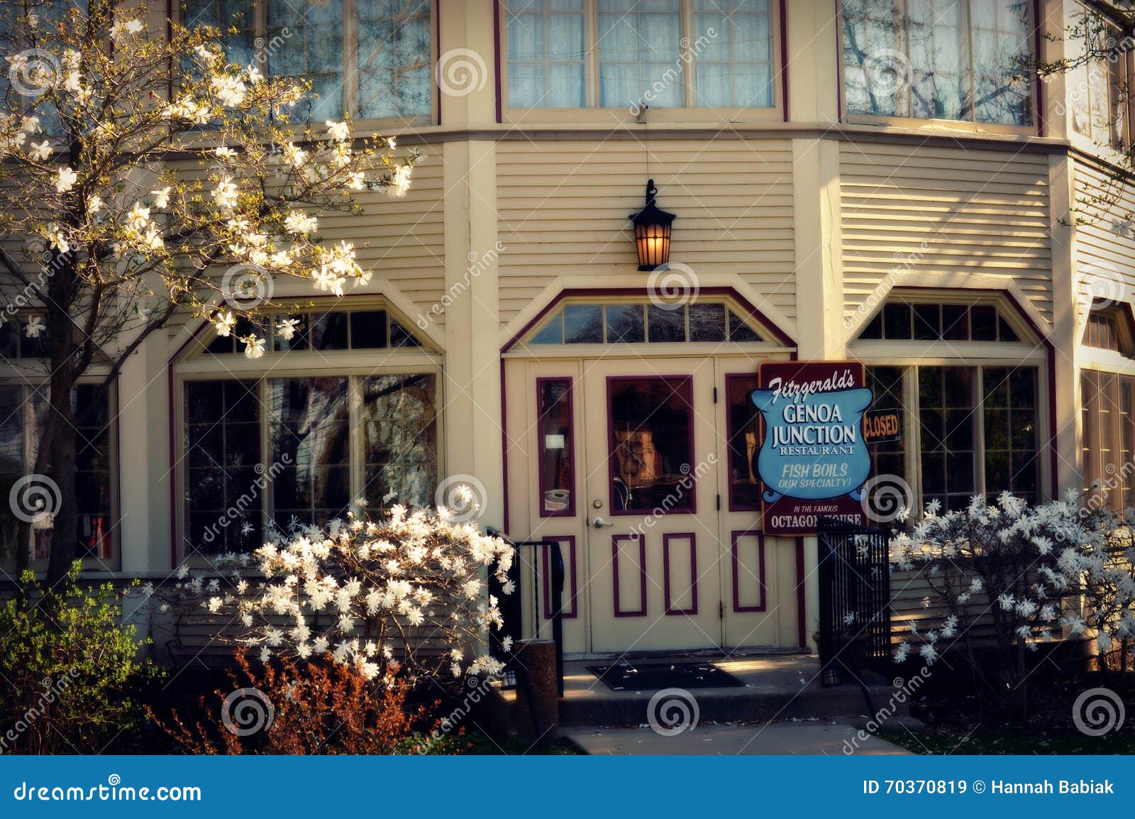 Genoa Junction Octagon House Image stock éditorial Image du beurre