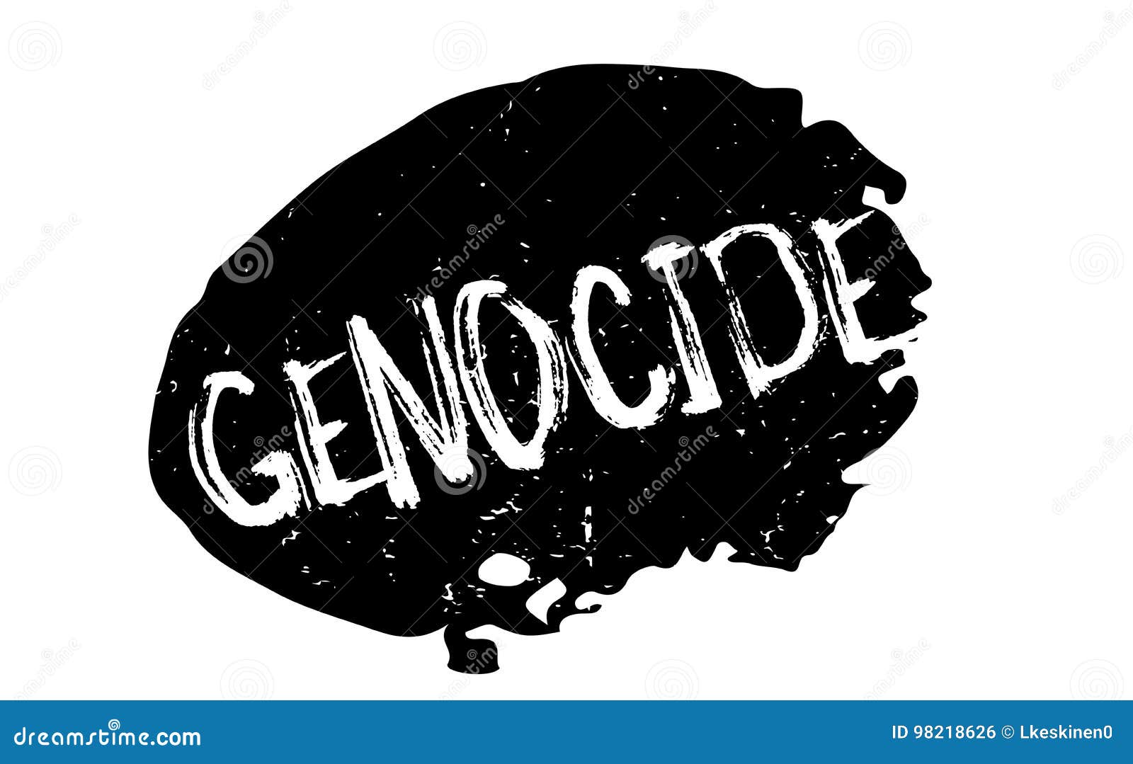 Genocide rubber stamp stock vector. Illustration of insignia 98218626