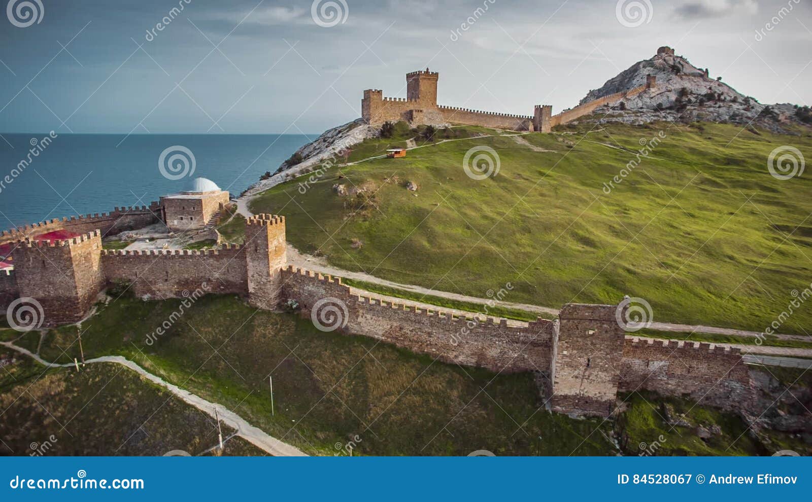 Genoese Fortress - One of the Three Surviving Medieval Fortresses on the  Crimean Coast Stock Image - Image of landscape, drone: 230853717