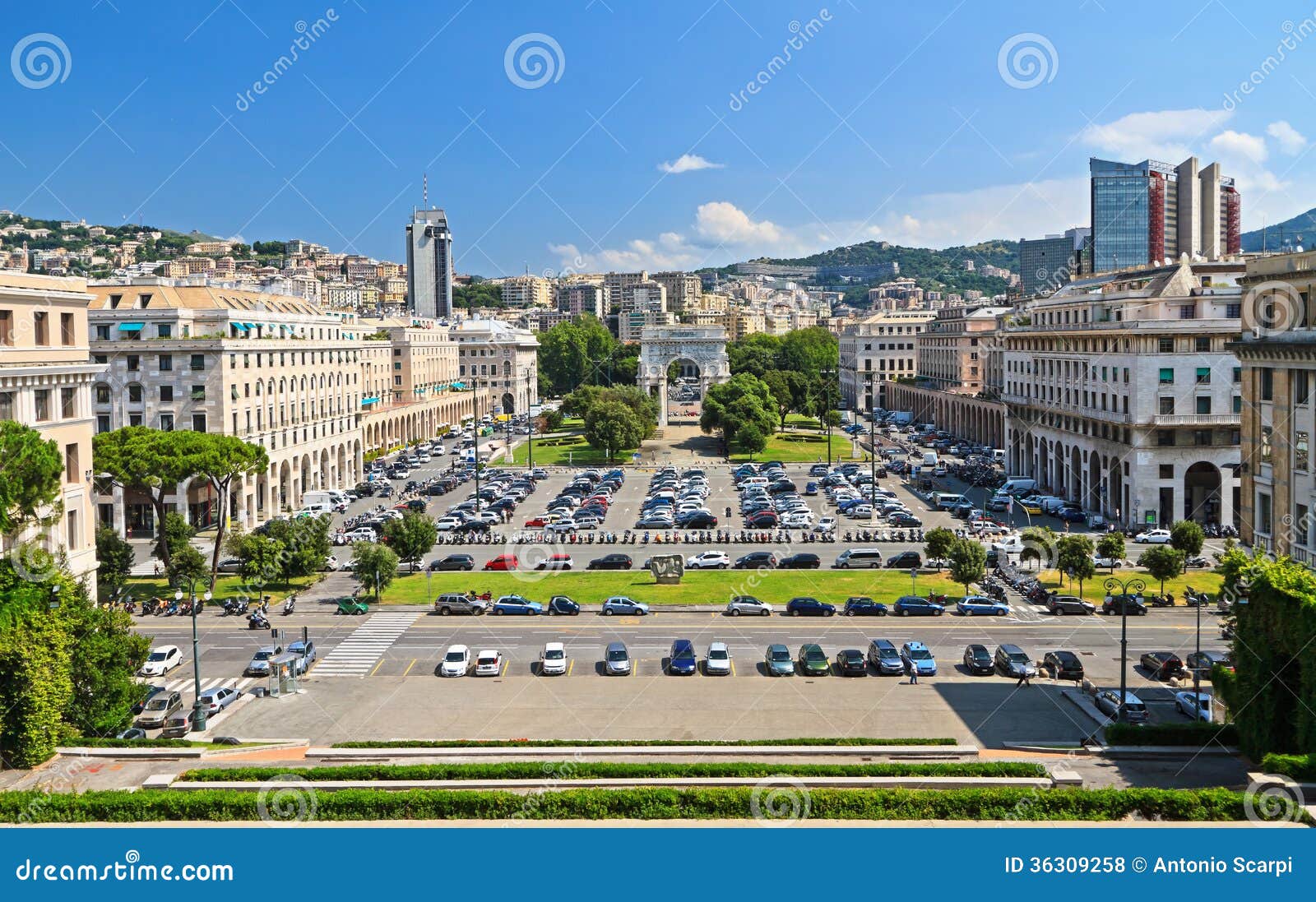 genova - piazza della vittoria