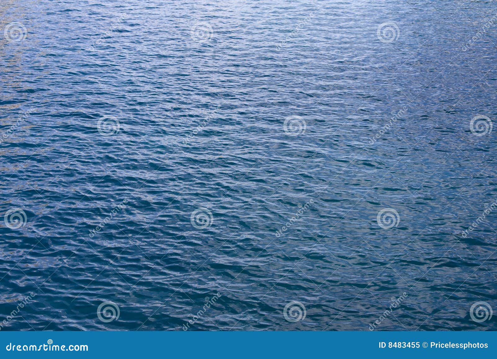 gentle blue ocean water waves