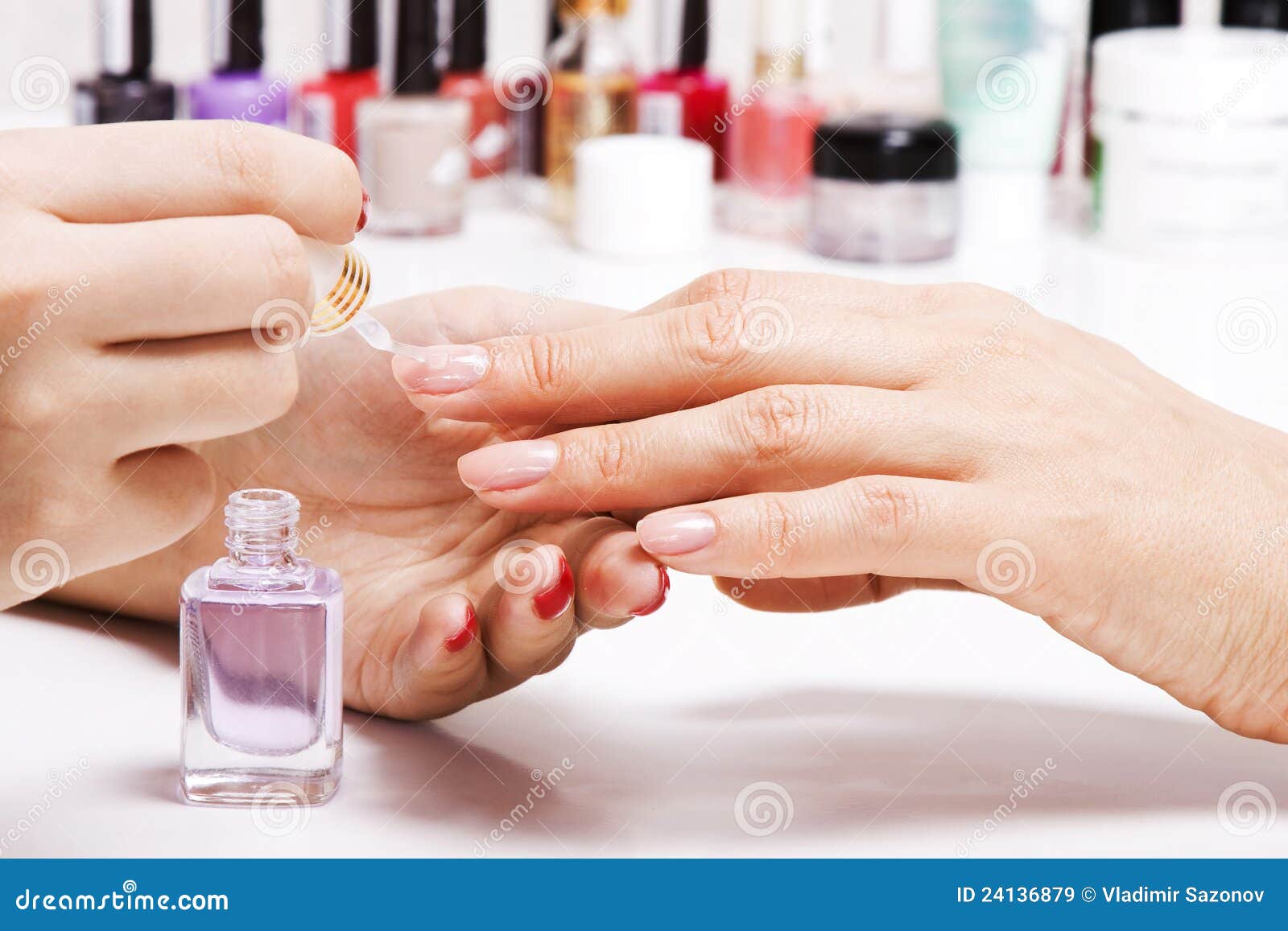 Gentle Care of Nails in a Beauty Salon Stock Image Image of wellbeing