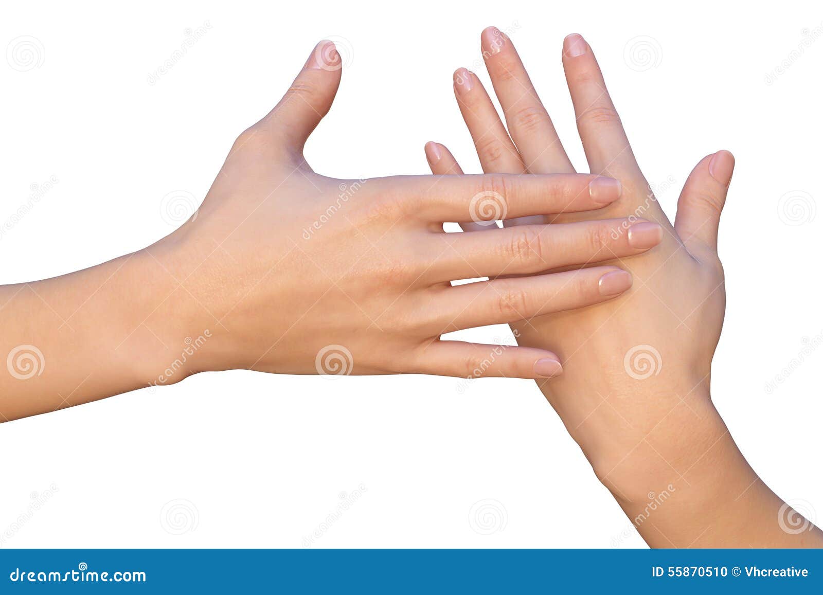 Gentle Female Touch By Hand Stock Photo - Image of gently, polished