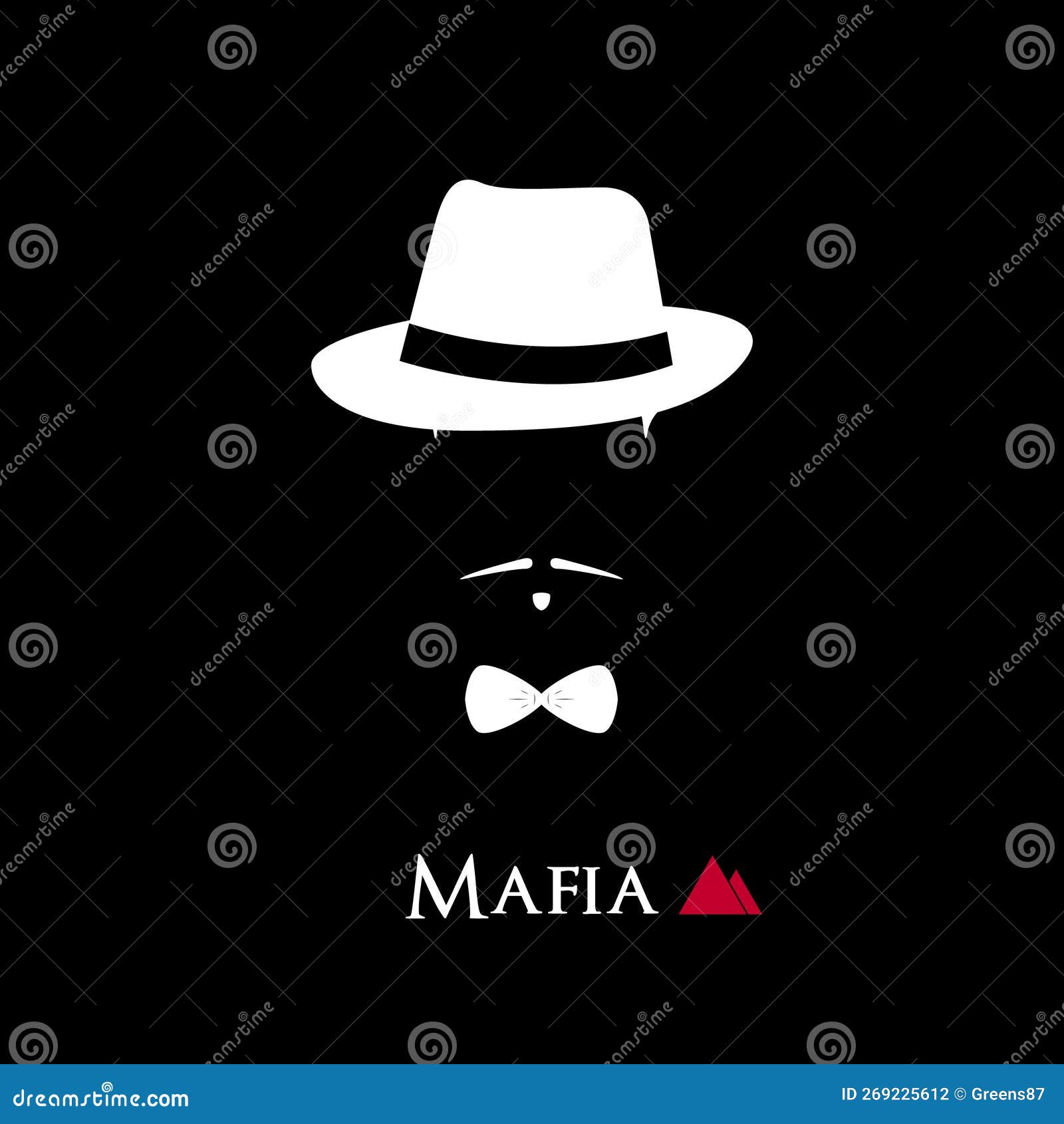 mafia hat clipart for snowman