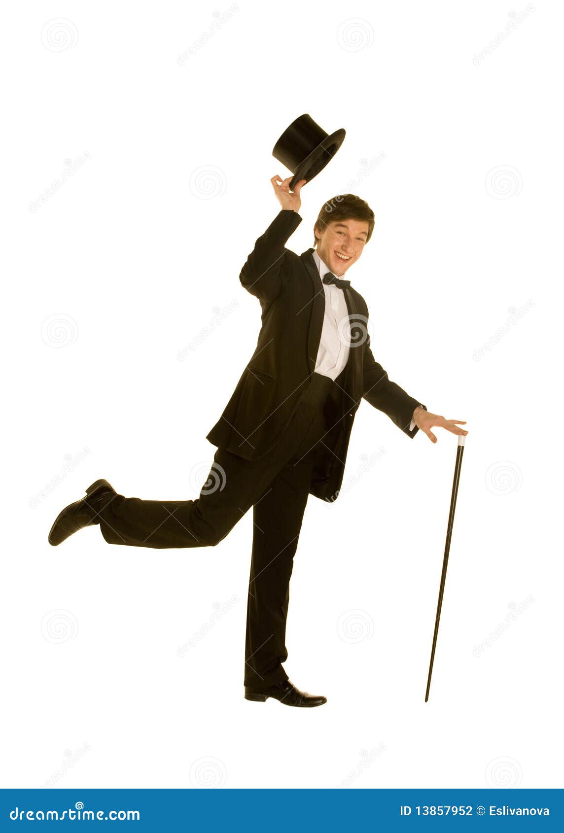 stilhed Higgins Multiplikation Gentlemen in Suit with Top Hat and Cane Stock Photo - Image of costume,  amusement: 13857952