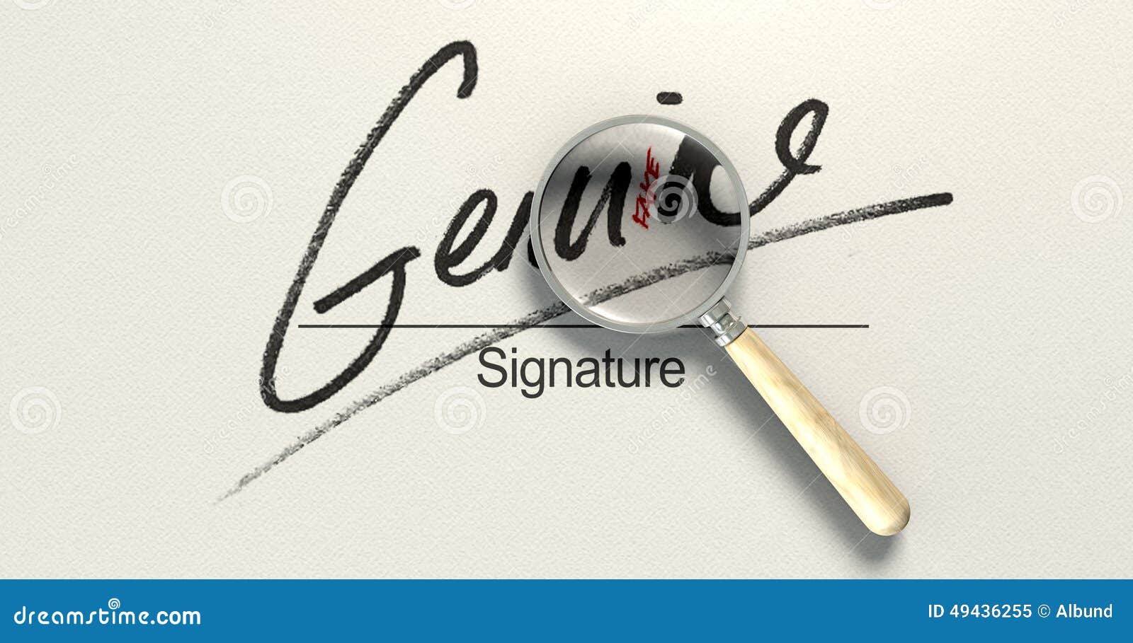 genuine fake signature