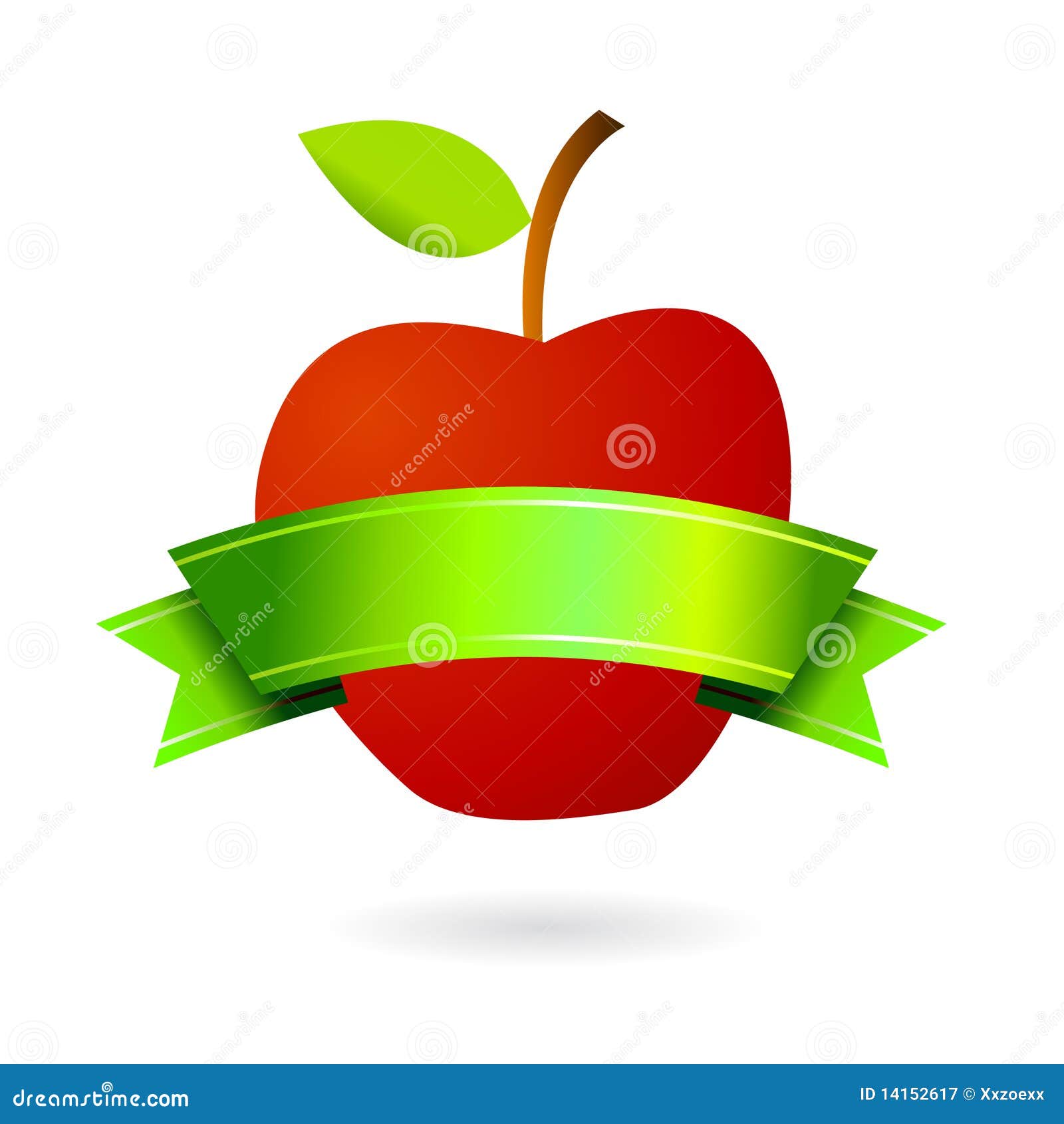 health of symbol apple and red scroll upon, of banner green quality as Illustration apple health of symbol apple and red scroll upon, of banner green quality as Illustration apple