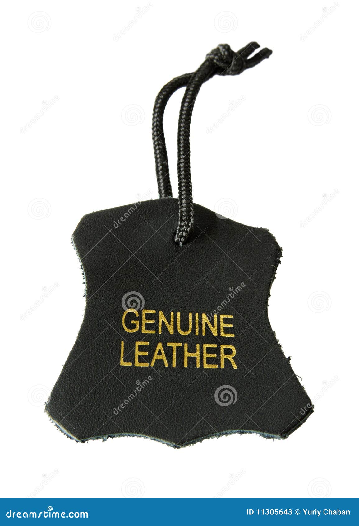 genuine leather label