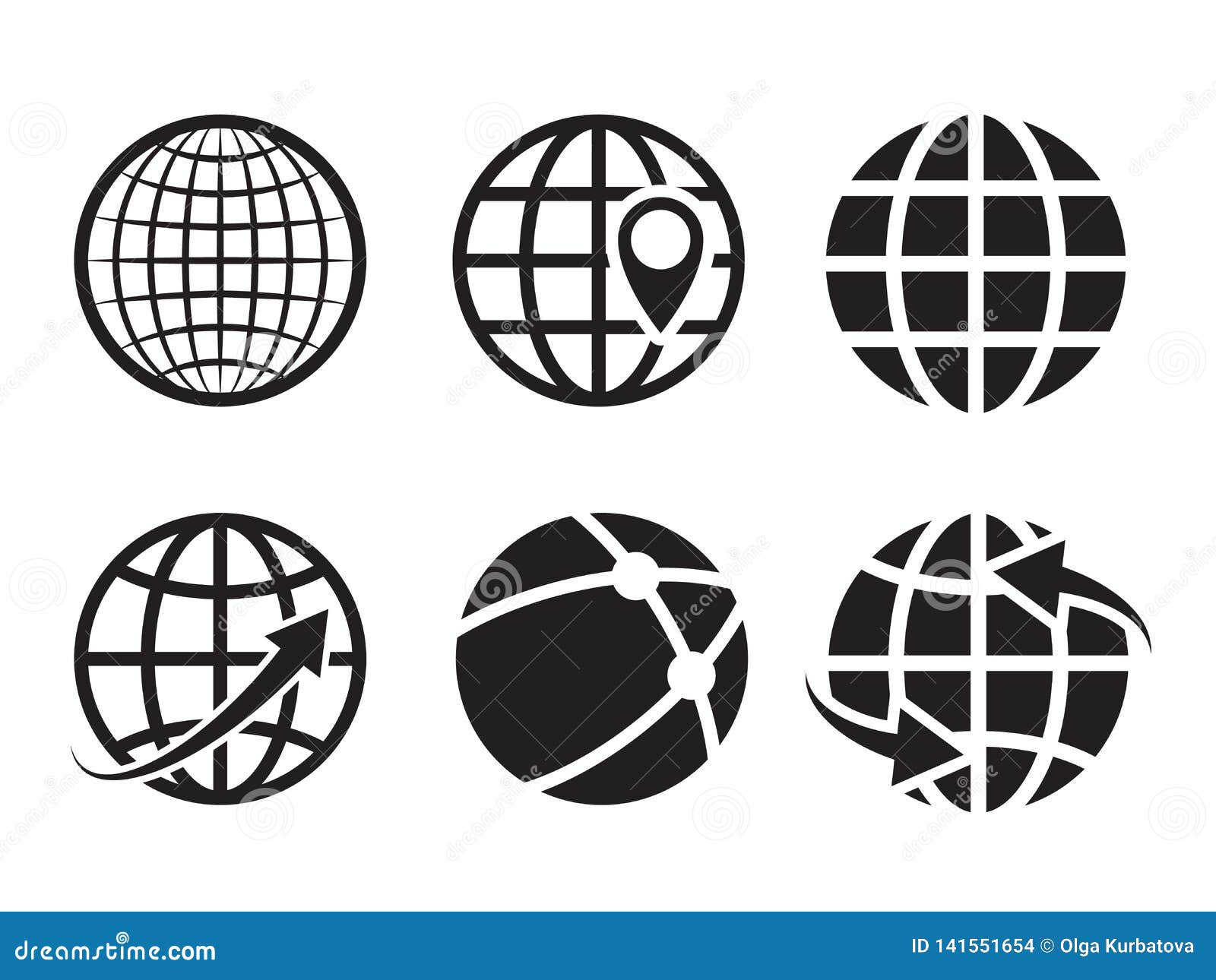 Geo Location Icons. Pin Geography Internet Global Commerce ...