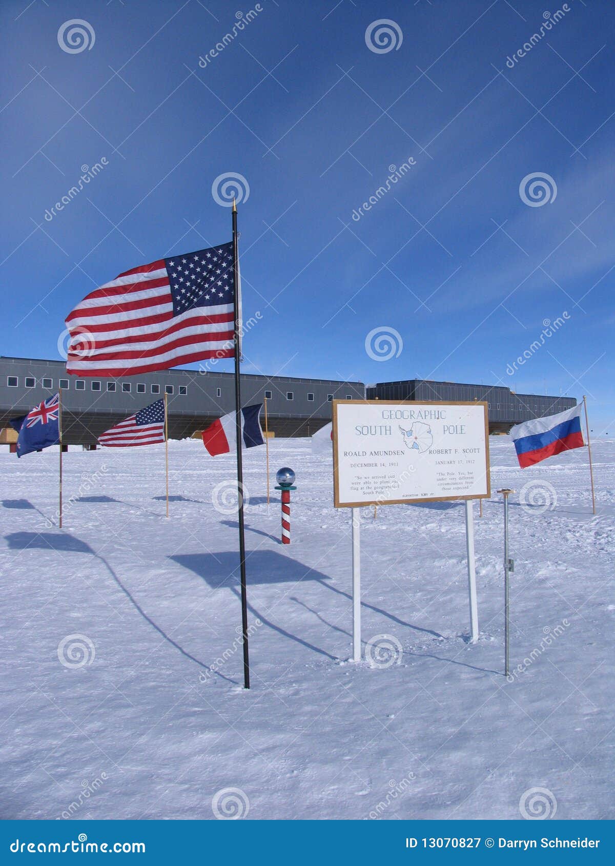 geographic and ceremonial south pole