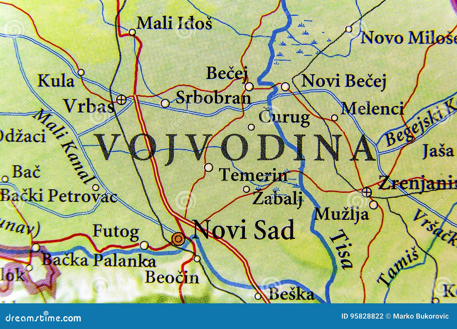 Map of Serbia, Autonomous Province of Vojvodina is pulled out, isolated on  white background Stock Vector Image & Art - Alamy