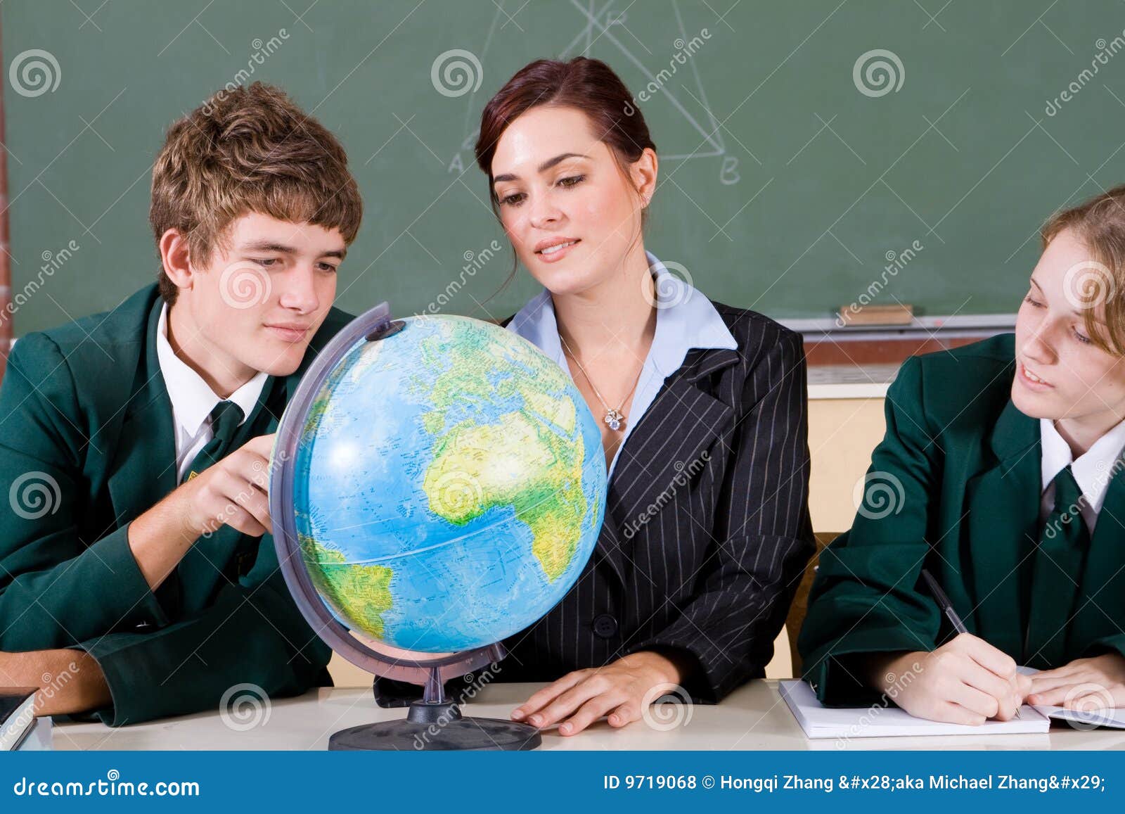Geography class stock photo. Image of beautiful, education 9719068