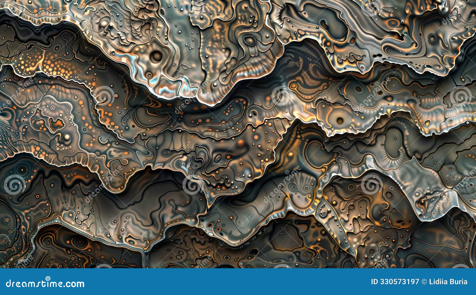 layered patterns resembling rock strata in earthy tones, generative ai