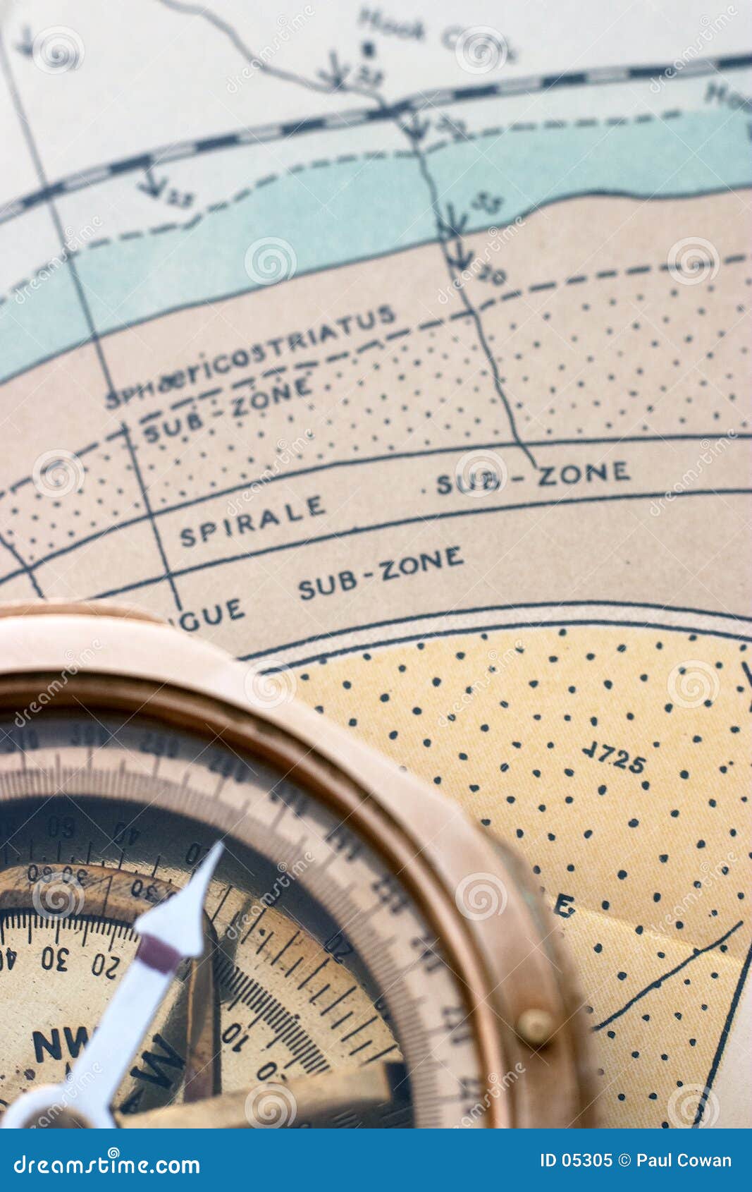 geological map and compass