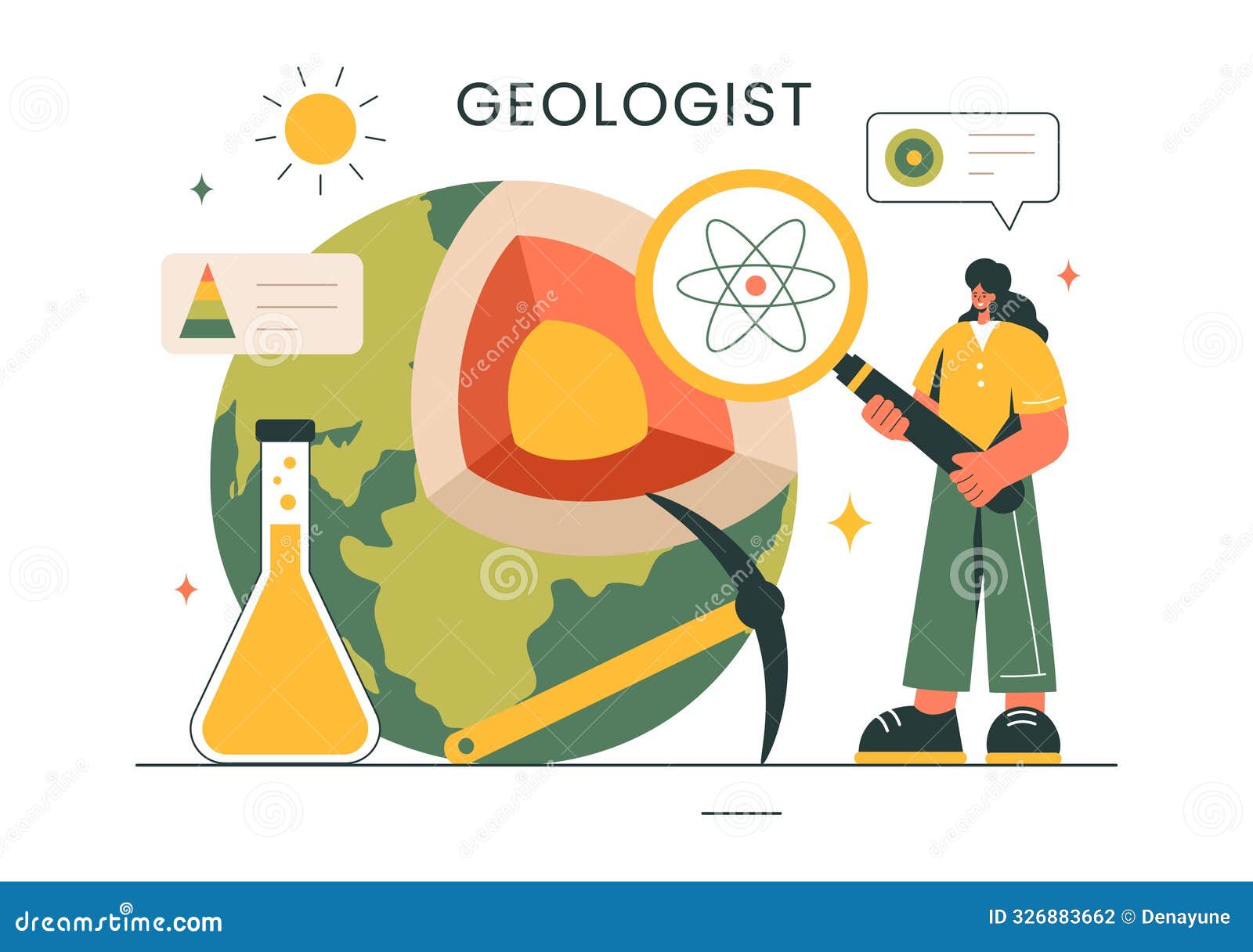 Geologist Soil Flat Composition Vector Illustration CartoonDealer geologist-soil-flat-composition-vector-illustration-cartoondealer