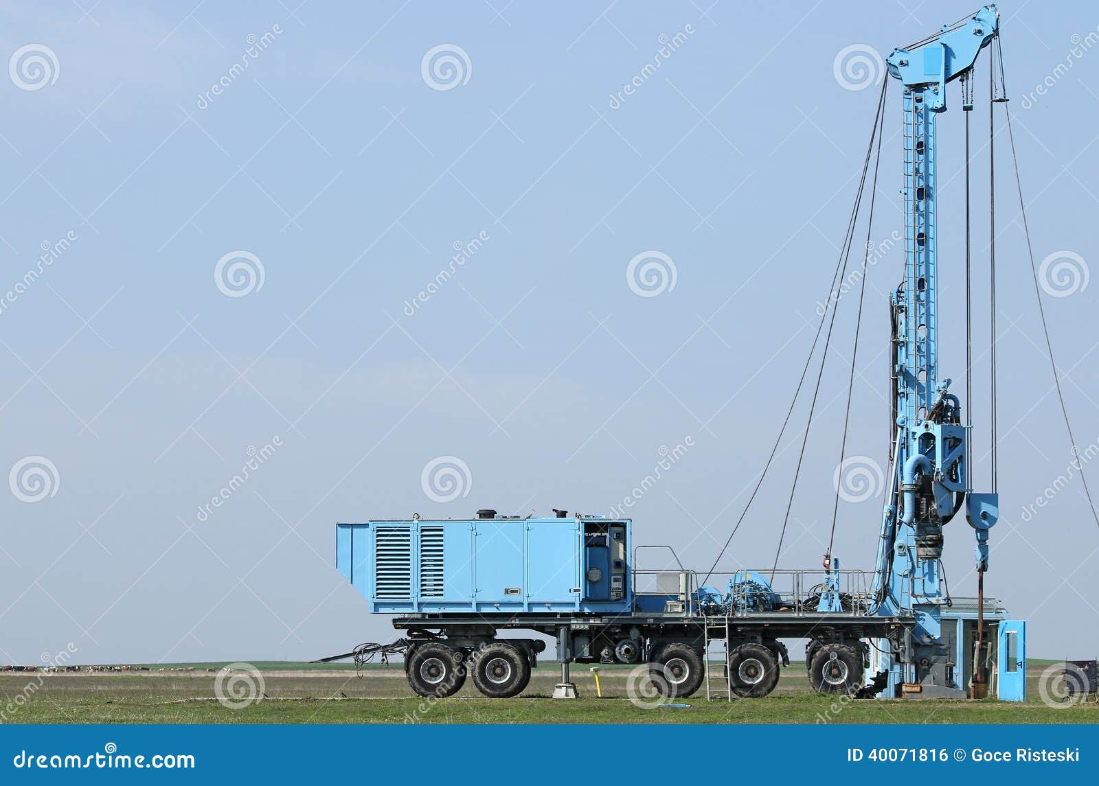 geology and oil exploration mobile drilling rig vehicle