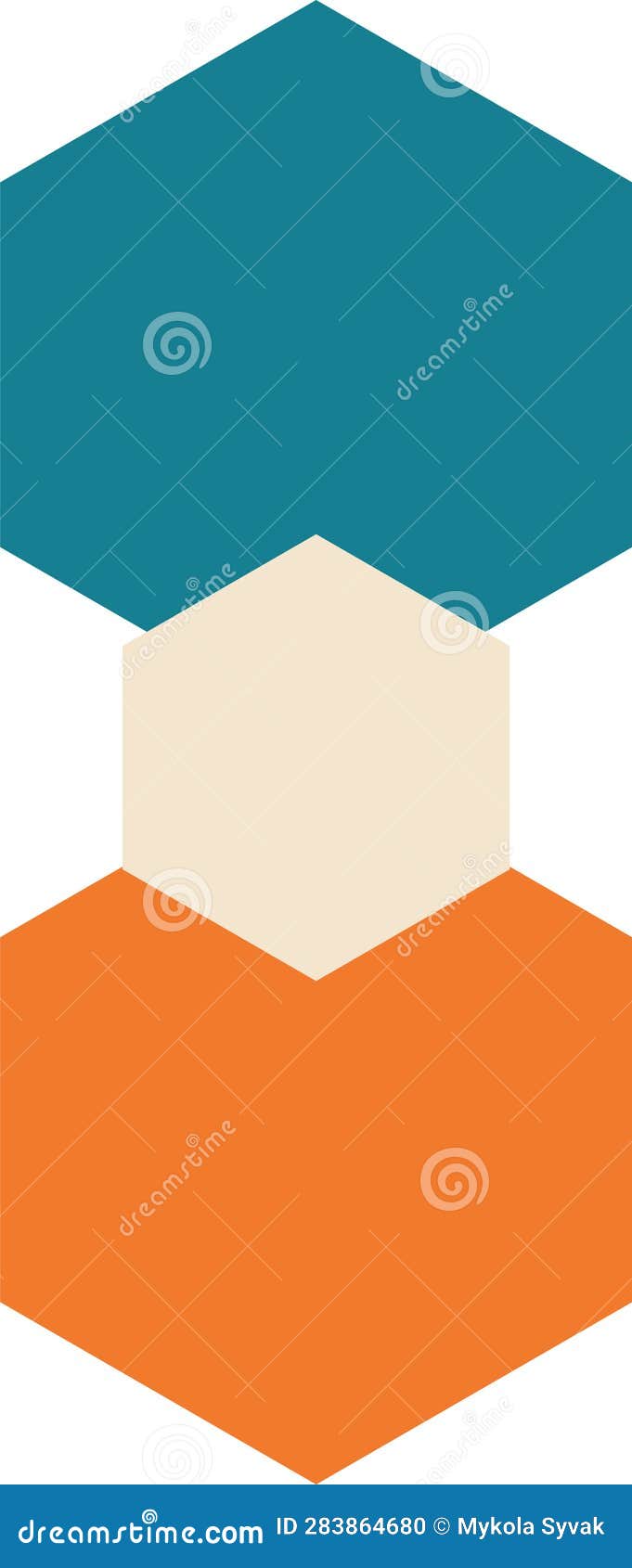 Geometric Abstract Flower Shape Stock Vector Illustration of pattern