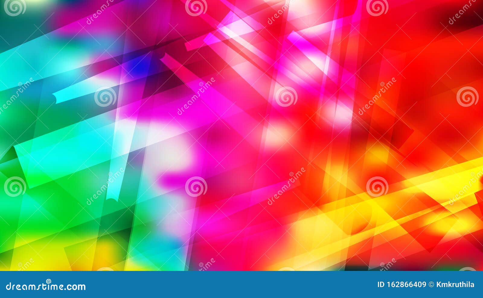 Geometric Abstract Red Yellow and Green Background Stock Vector Illustration of modern, cross