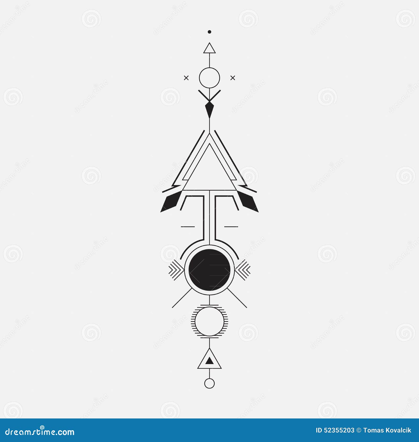 meaning 4 tattoo lines Image: Geometric Arrow Vector Stock 52355203
