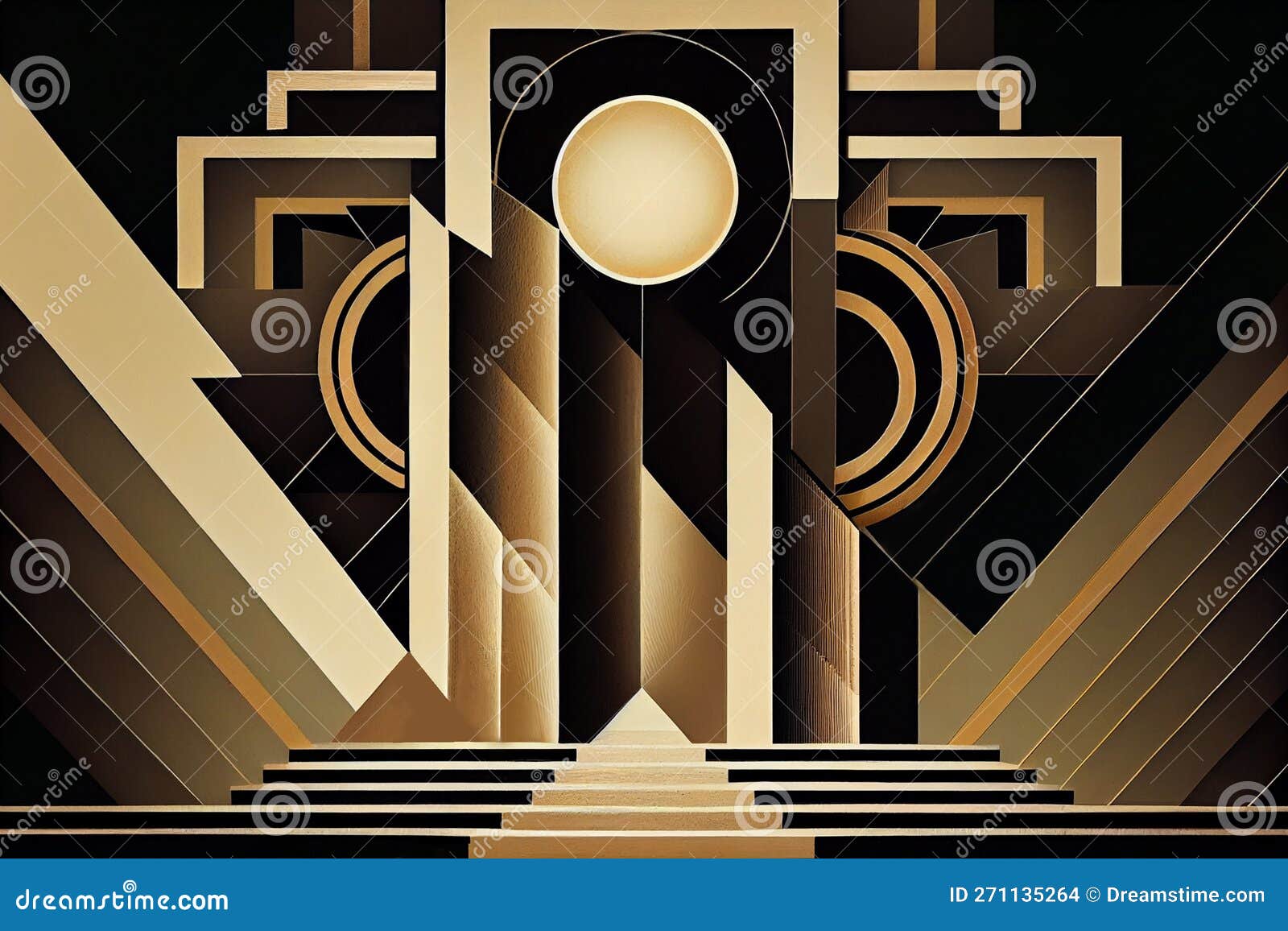 Geometric Art Deco Style. Modern Art Stock Photo Image of geometric