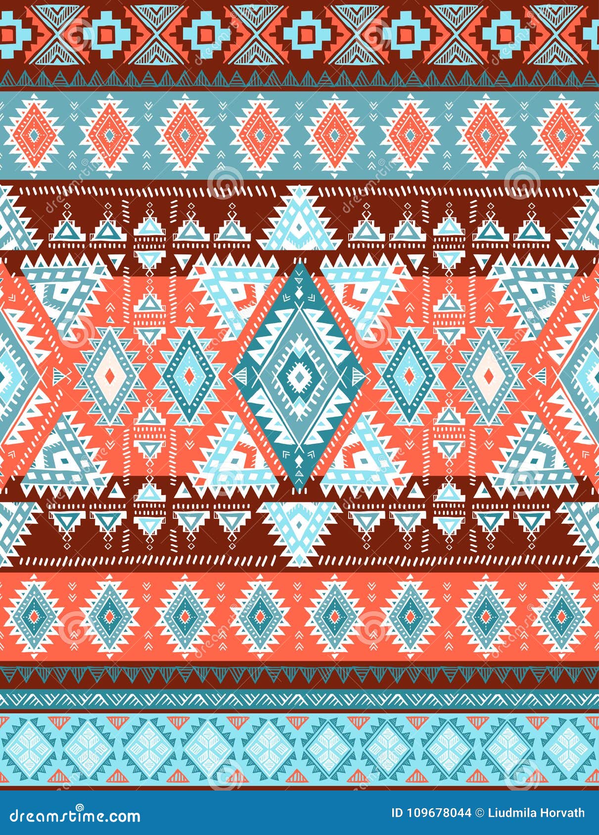 Geometric Aztec Pattern Tribal Tattoo Style Can Be Used For Textile Yoga Mats Phone Cases Rug Stock Vector Illustration Of Circle Orient 109678044