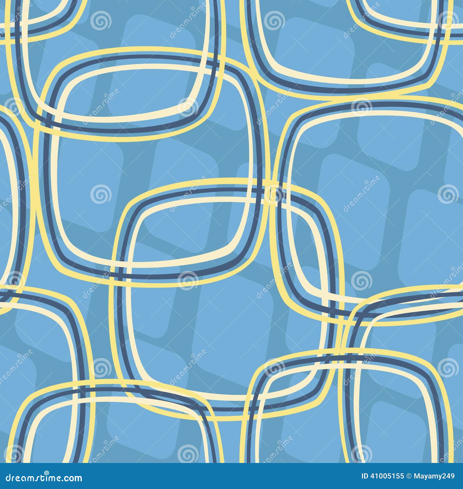 Geometric blue pattern stock vector. Illustration of abstract - 41005155