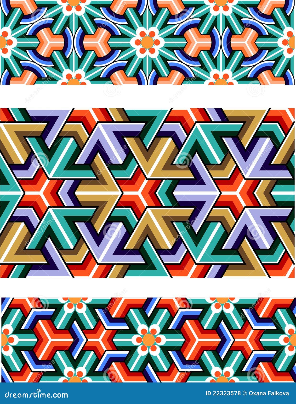 Download Geometric border stock vector. Illustration of outline ...