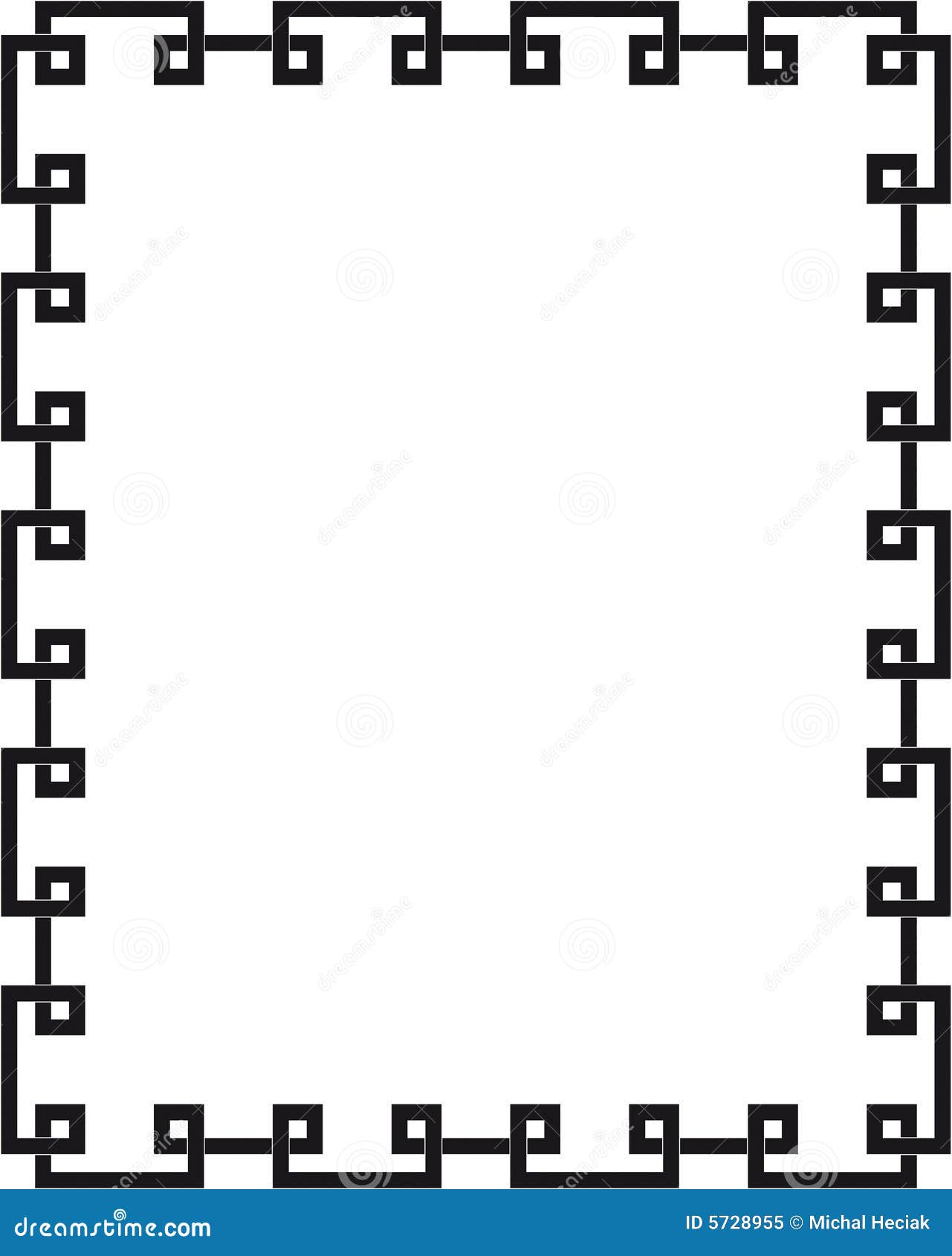 Download Geometric border stock vector. Illustration of ancient ...