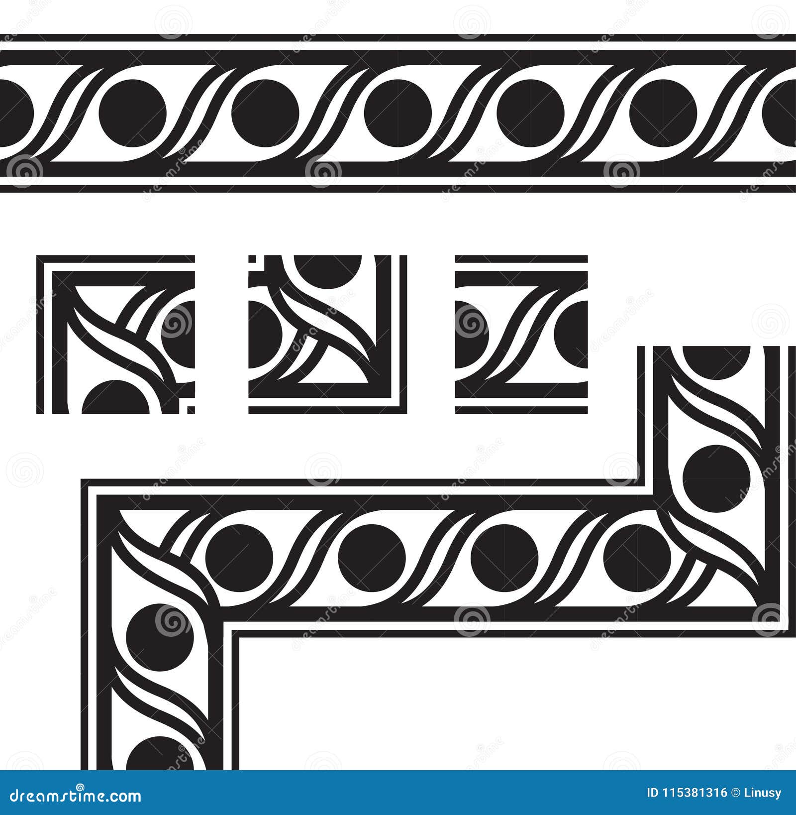 geometric border