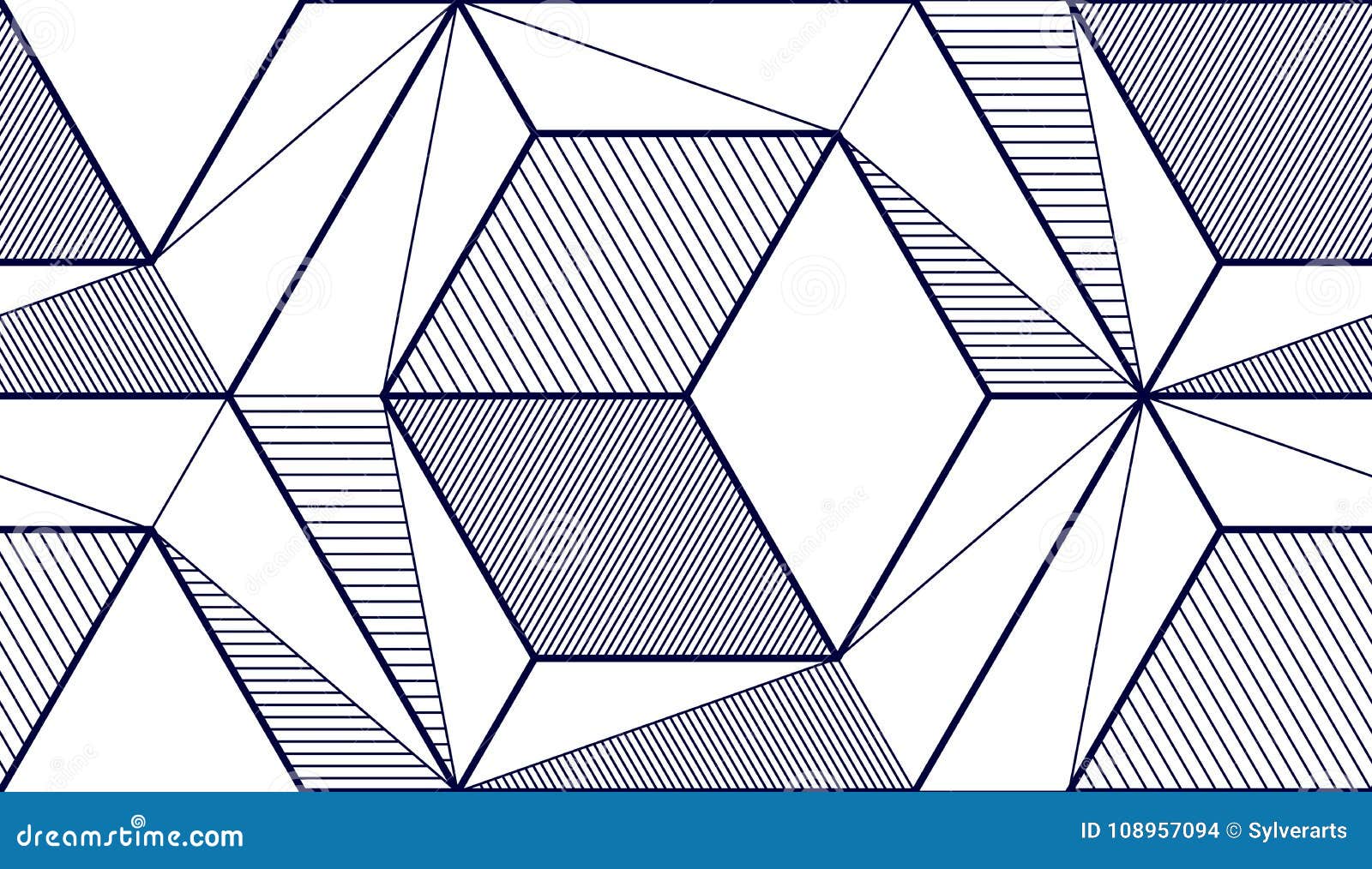 Download Geometric Cubes Abstract Seamless Pattern, 3d Vector Background. Stock Vector - Illustration of ...