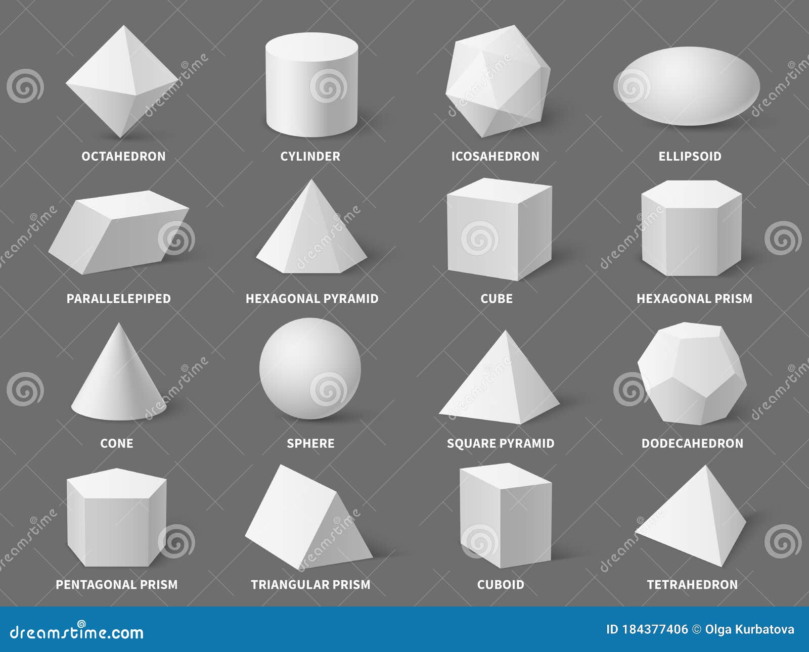 Geometric 3d Forms Clipart