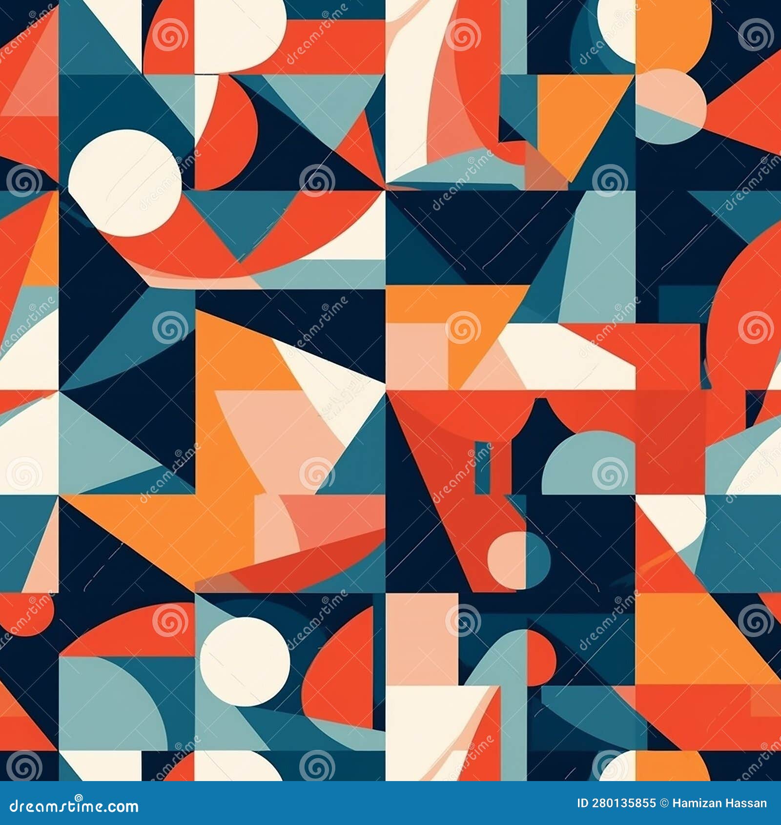 geometric  tile features precise lines, symmetrical patterns, and harmonious s