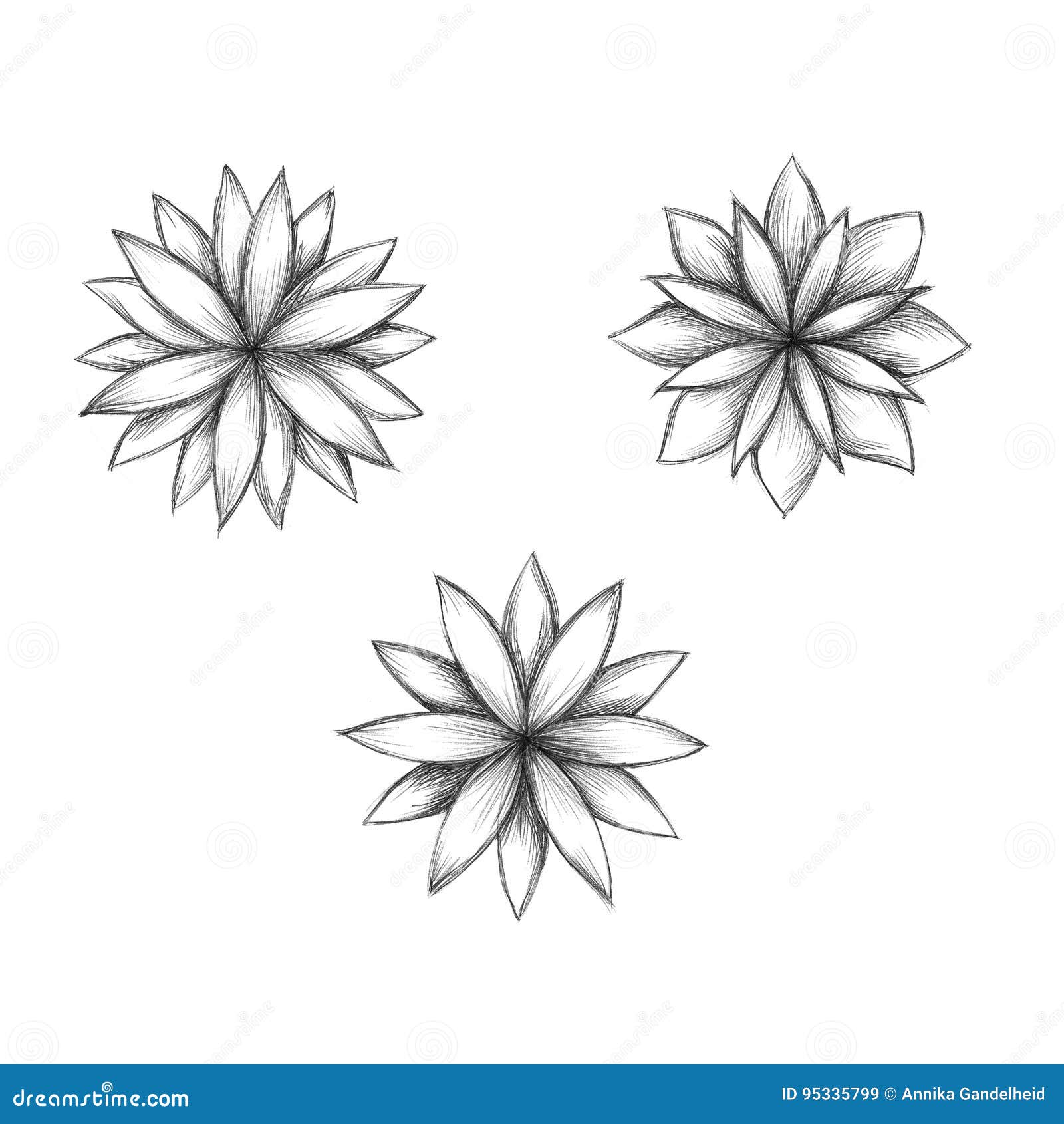 Geometric flower shapes stock illustration. Illustration of geometric