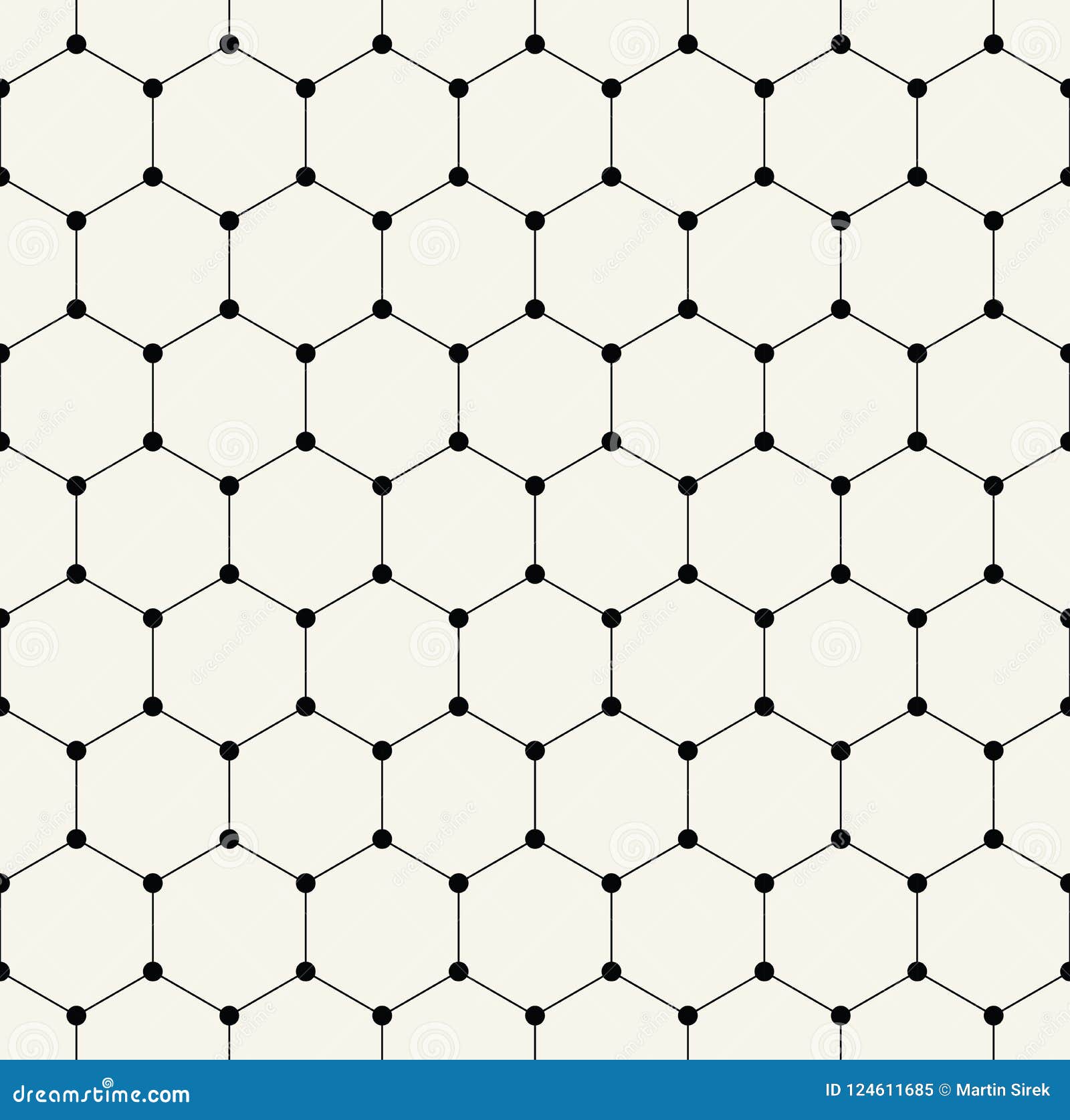 Geometric Hexagon Minimal Grid Graphic Pattern Stock Vector