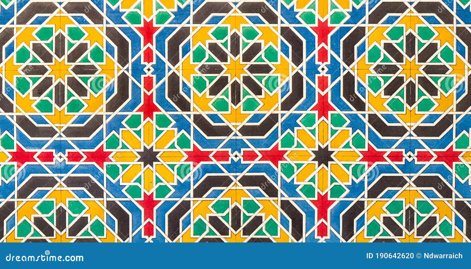 Geometric Islamic Mosaic Art Pattern Stock Photo Image of wallpaper