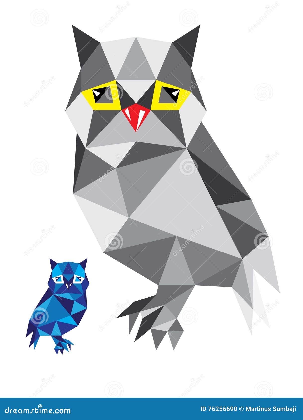 Geometric Owl Bird stock vector. Illustration of engraving 76256690